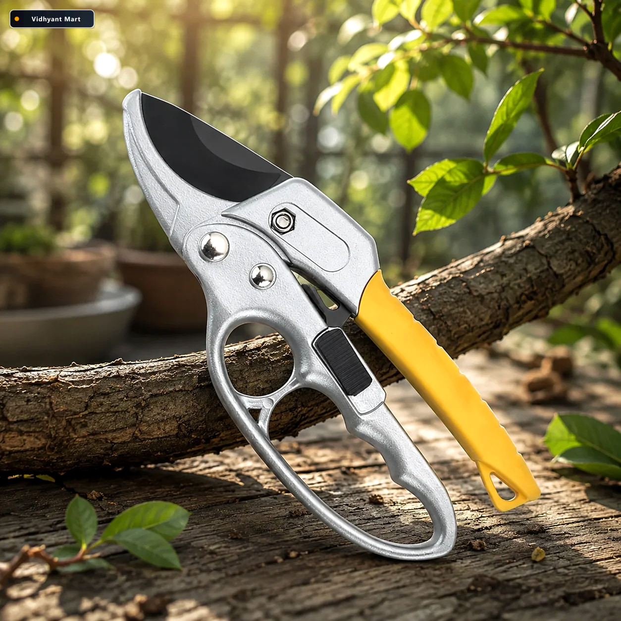 Vidhyant Mart Pruning Shears Ergonomic Ratchet Gardening Tool Fo 1