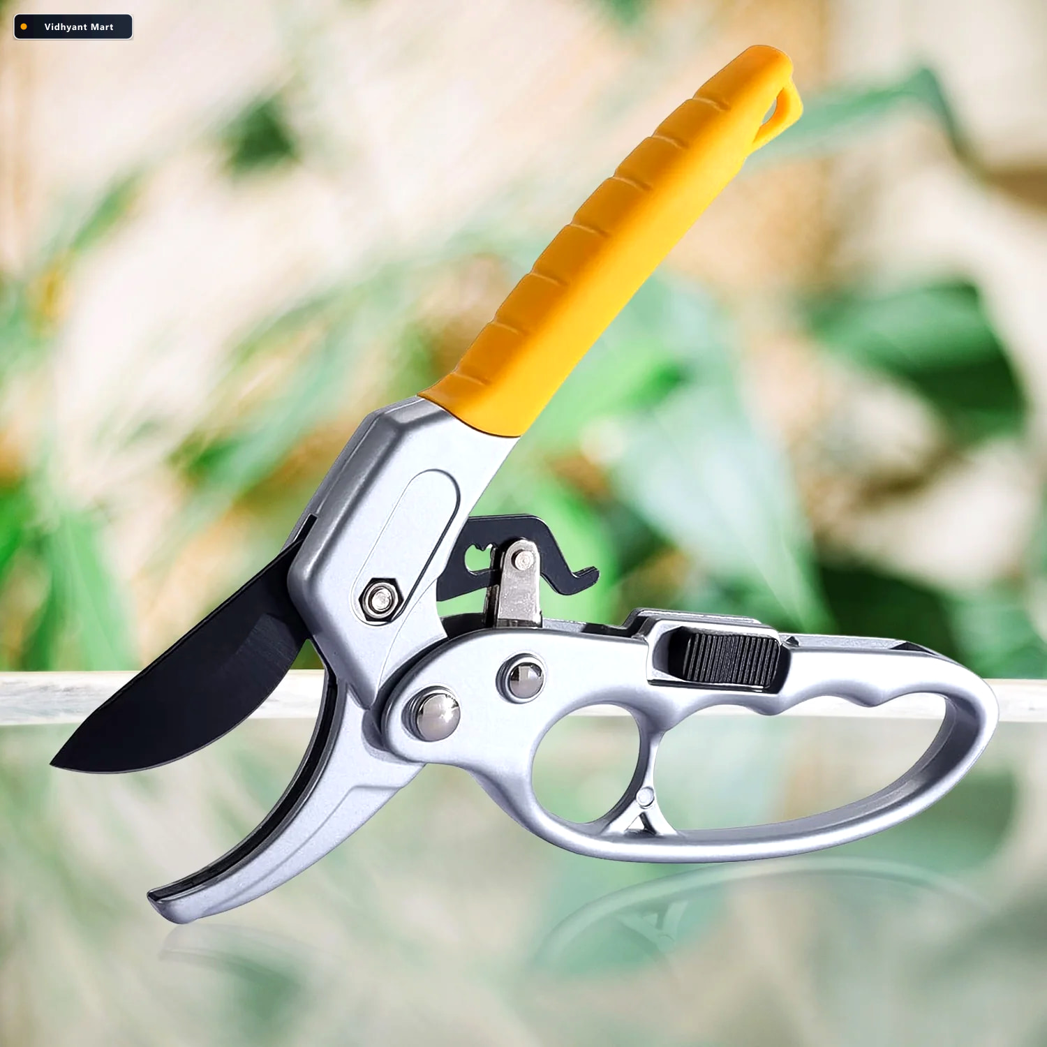 Vidhyant Mart Pruning Shears Ergonomic Ratchet Gardening Tool Fo 2