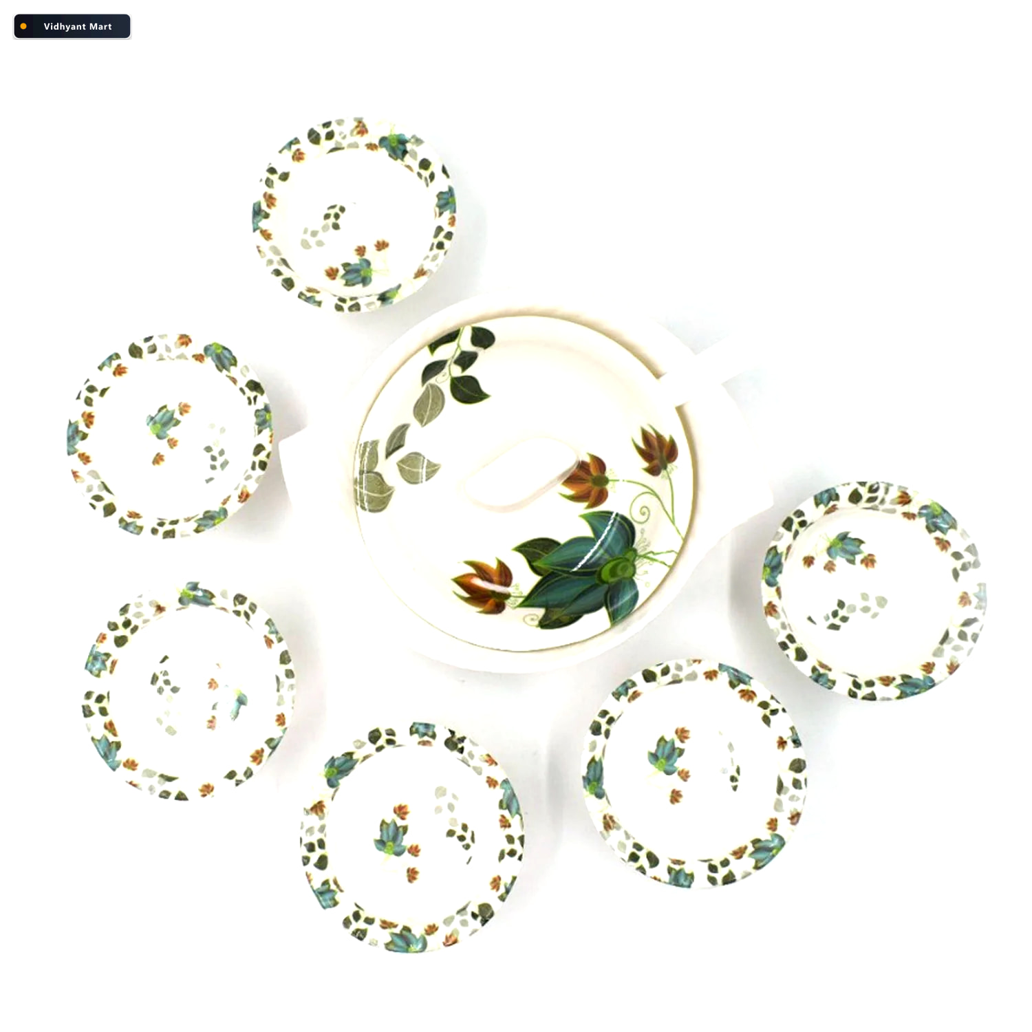 Vidhyant Mart Pudding Serving Set 9 Piece Cutlery For Desserts S 4