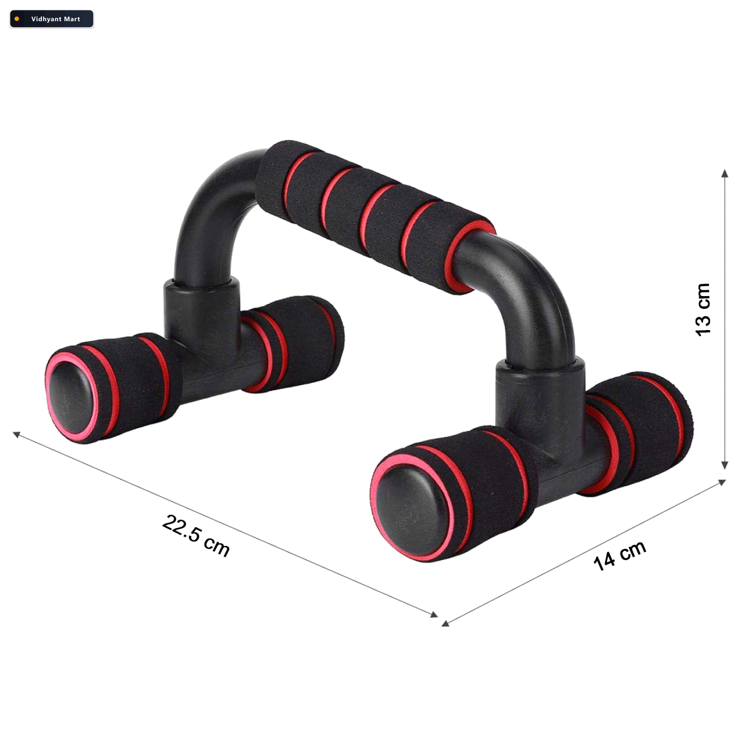 Vidhyant Mart Push Up Bars Heavy Duty For Home Workouts Konex 3