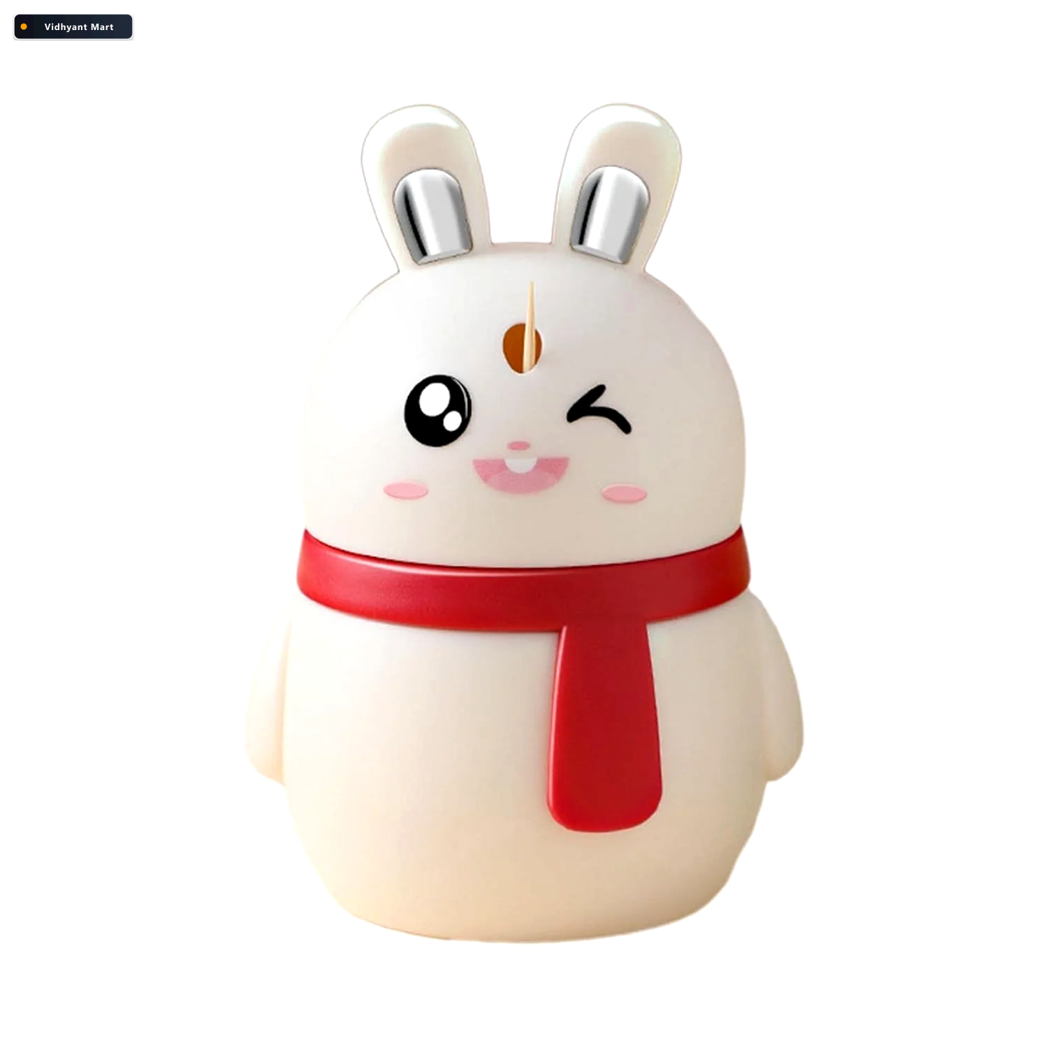 Vidhyant Mart Rabbit Toothpick Dispenser Automatic Press Design 3