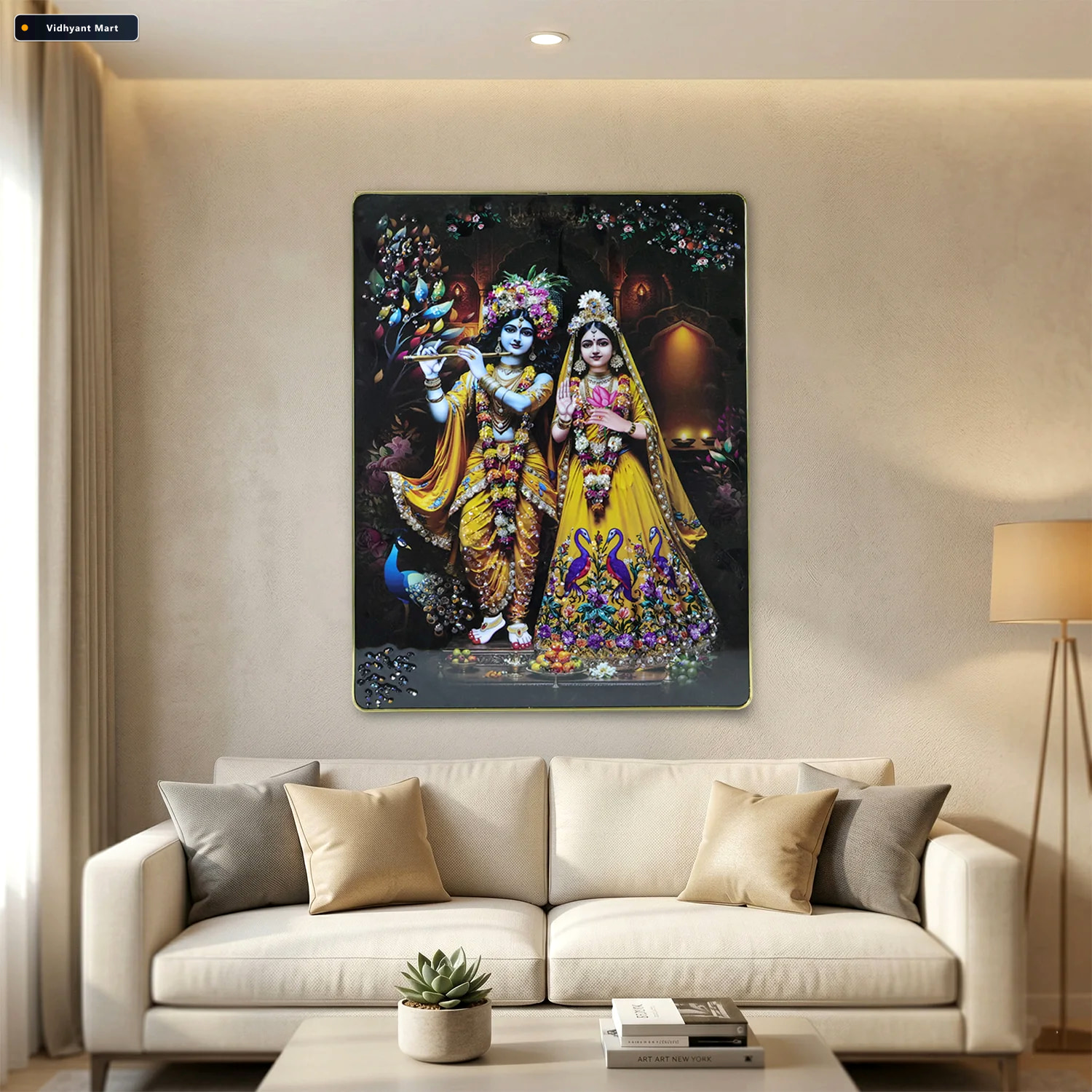 Vidhyant Mart Radha Krishna Wall Frame Divine Home Decor For Spi 2