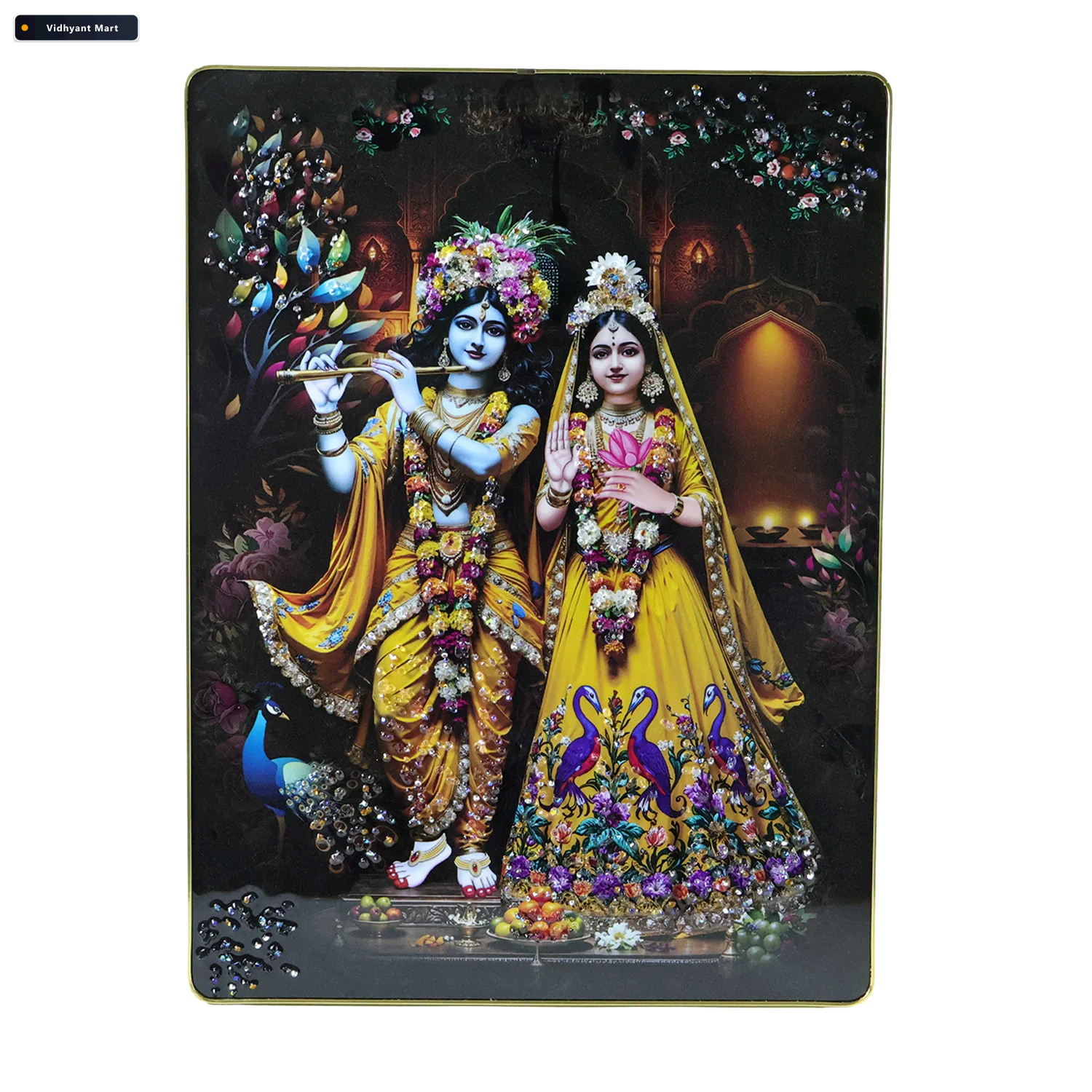 Vidhyant Mart Radha Krishna Wall Frame Divine Home Decor For Spi 3