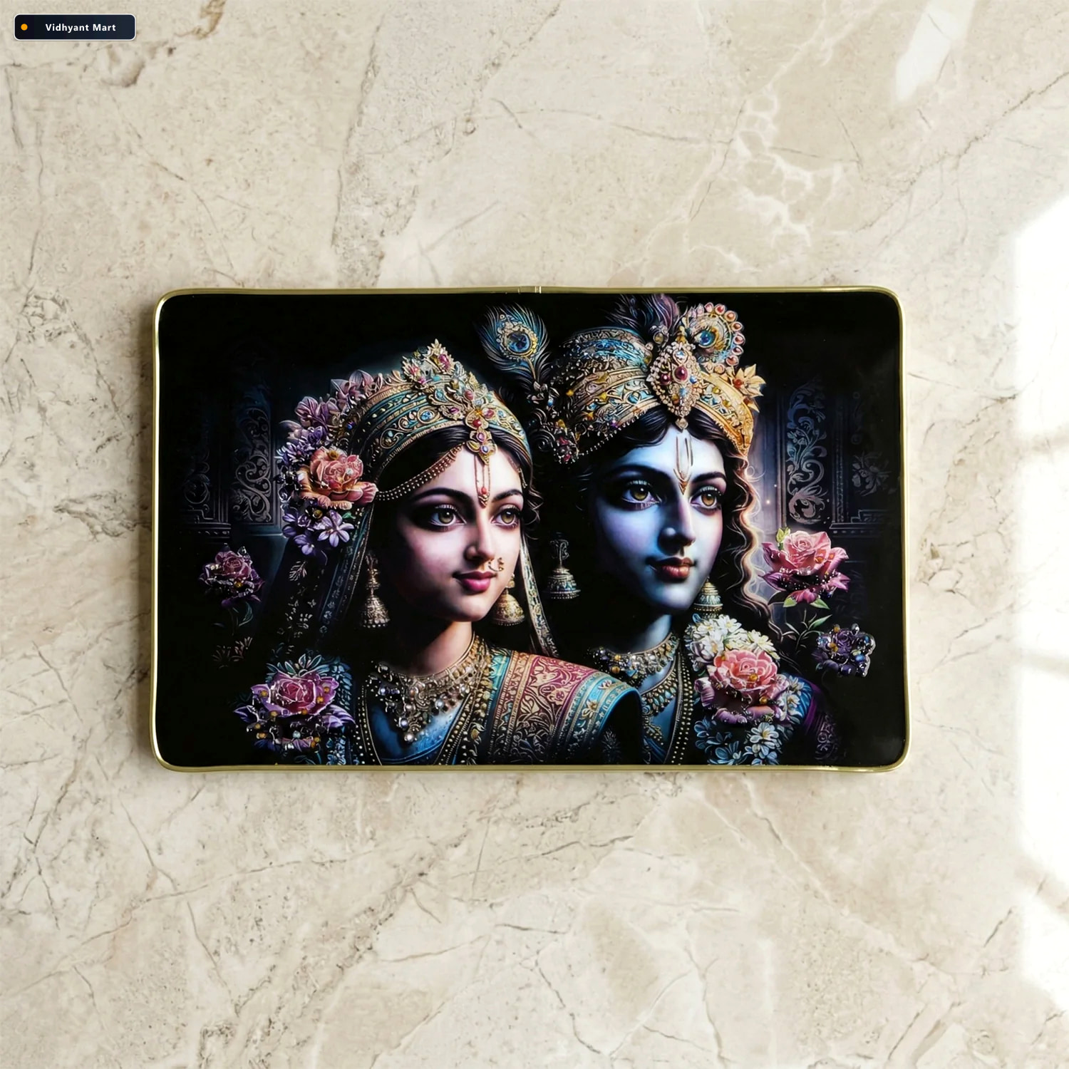 Vidhyant Mart Radha Krishna Wall Painting Divine Art For Home Te 4