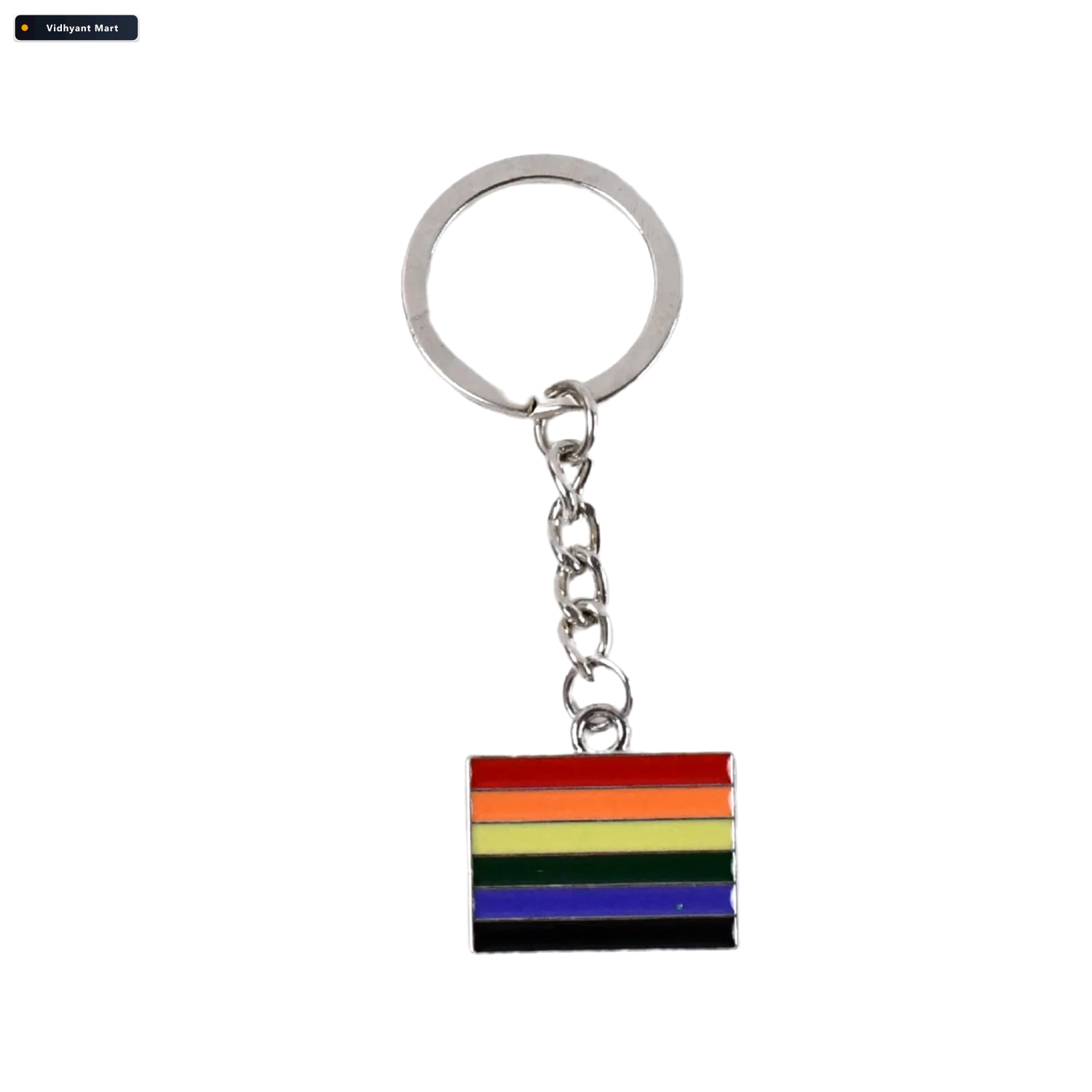 Vidhyant Mart Rainbow Metal Keyring Stylish Durable Accessory Mi 4