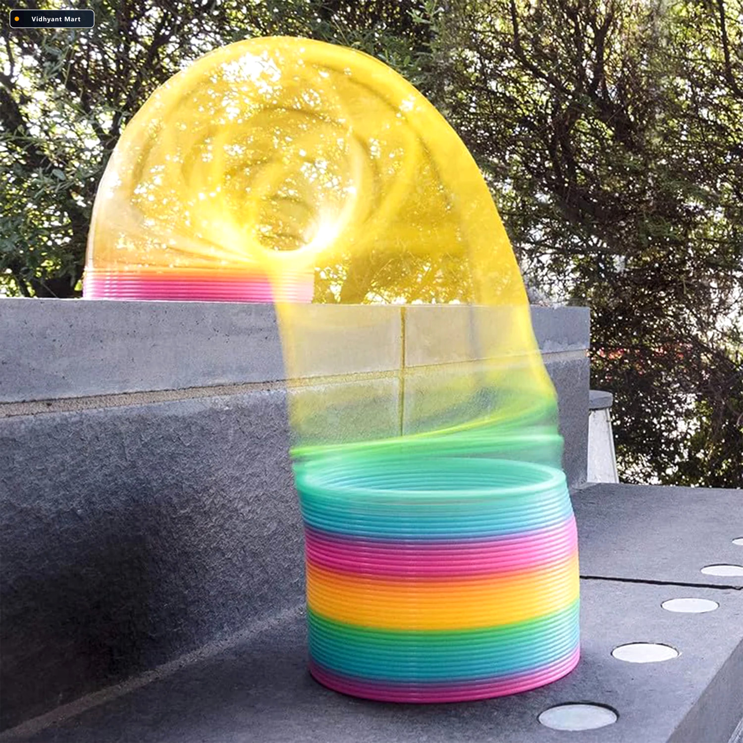 Vidhyant Mart Rainbow Slinky Toy Classic Fidget Stress Relief Li 4