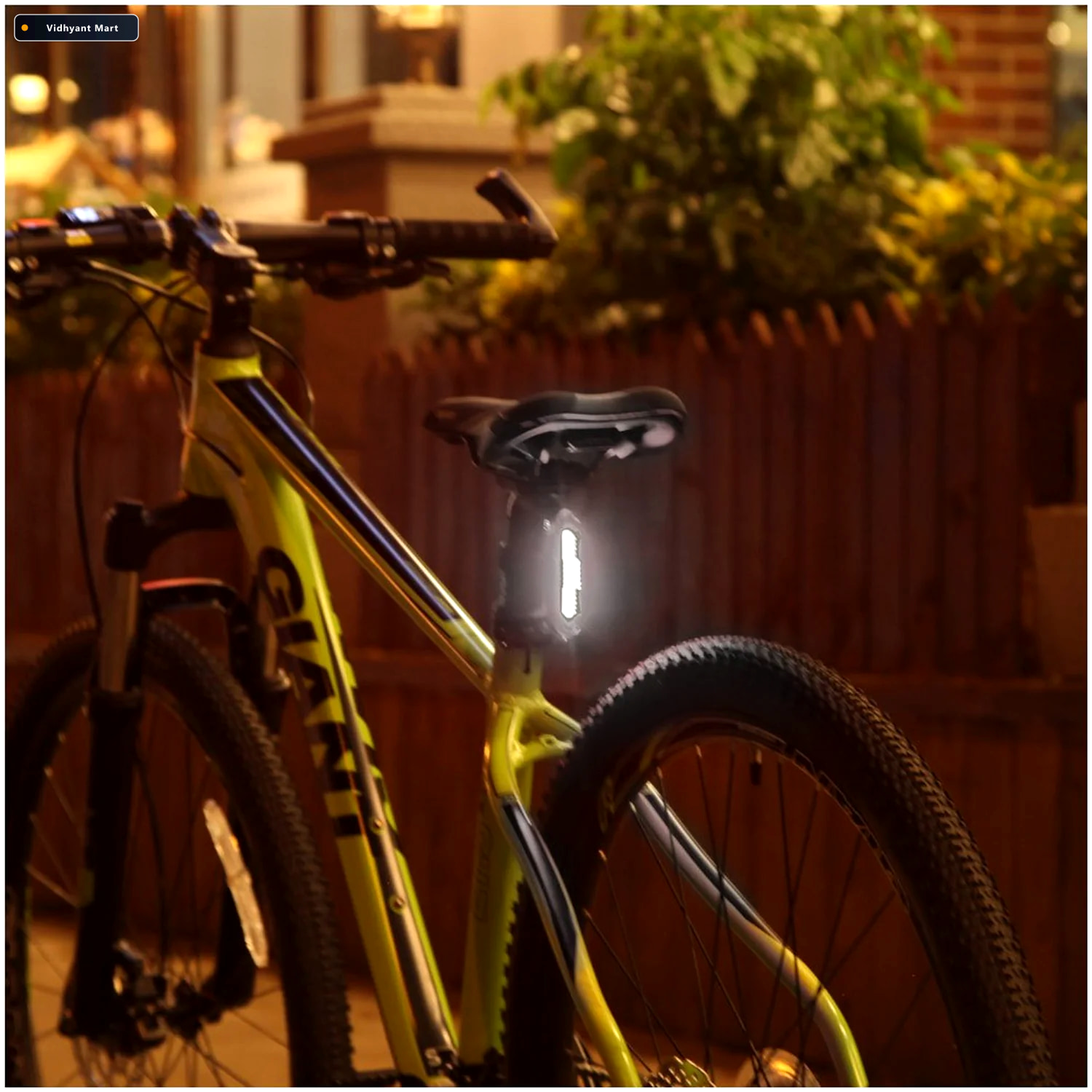 Vidhyant Mart Rechargeable Bicycle Light Usb Front Rear Safety S 1