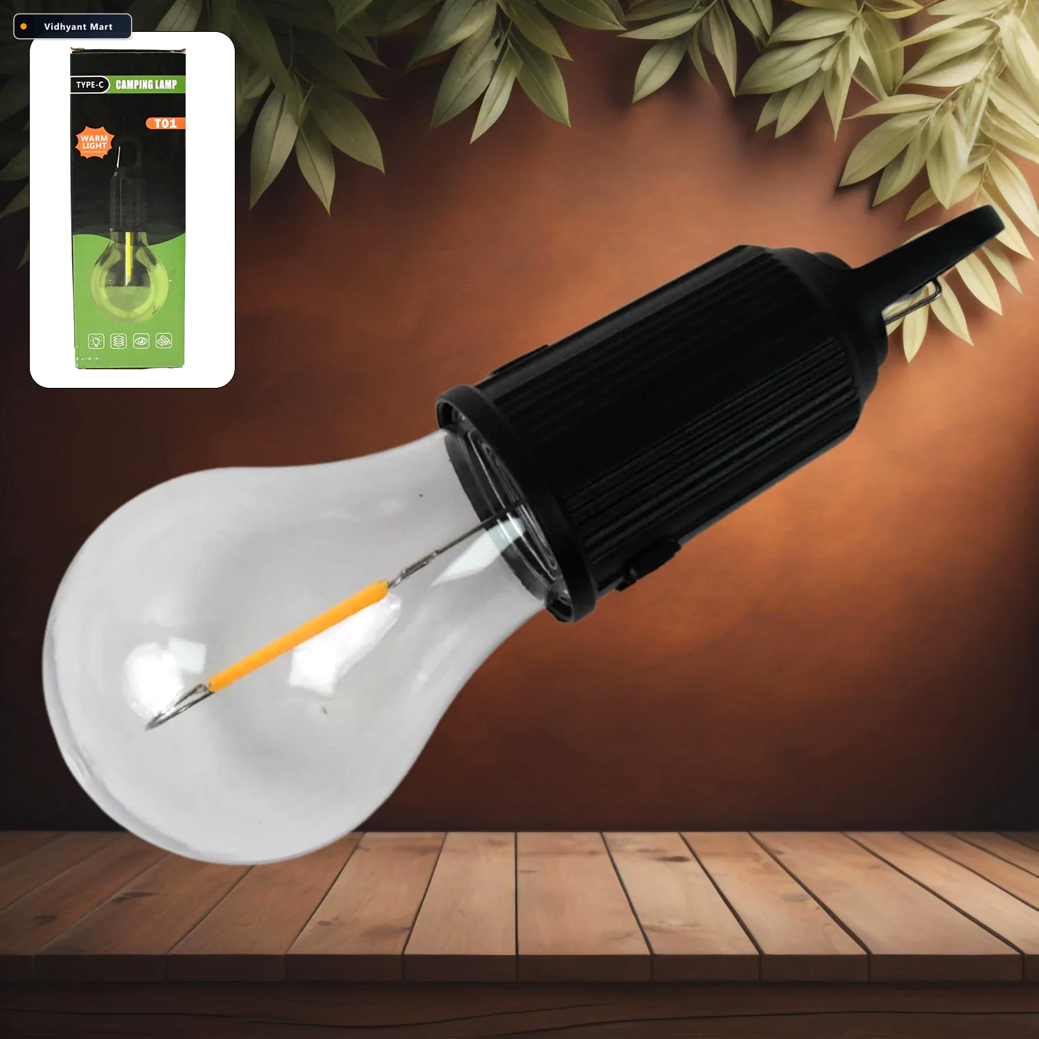 Vidhyant Mart Rechargeable Camping Lantern Portable Led Tent Lig 2