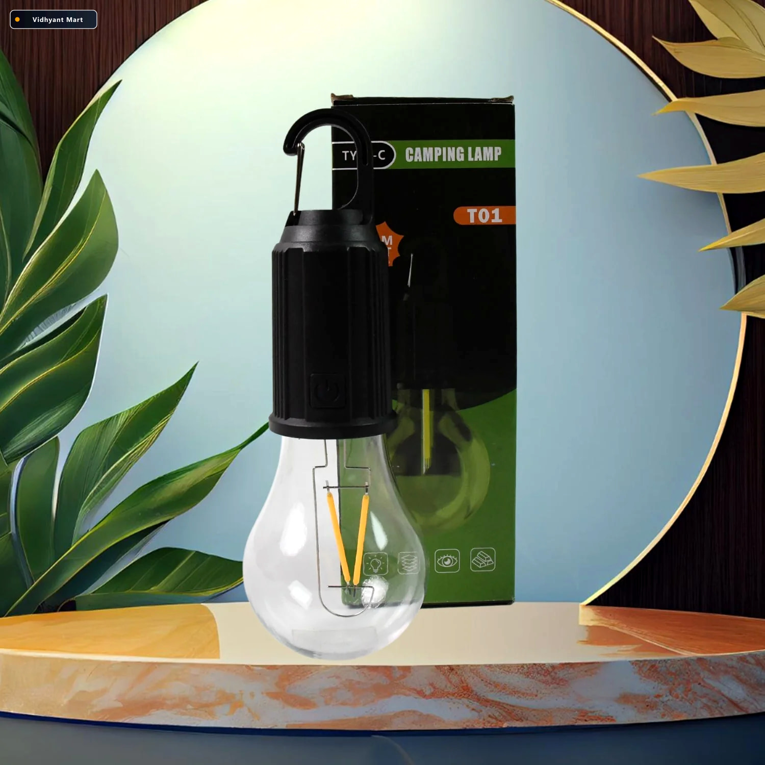 Vidhyant Mart Rechargeable Camping Lantern Portable Led Tent Lig 4