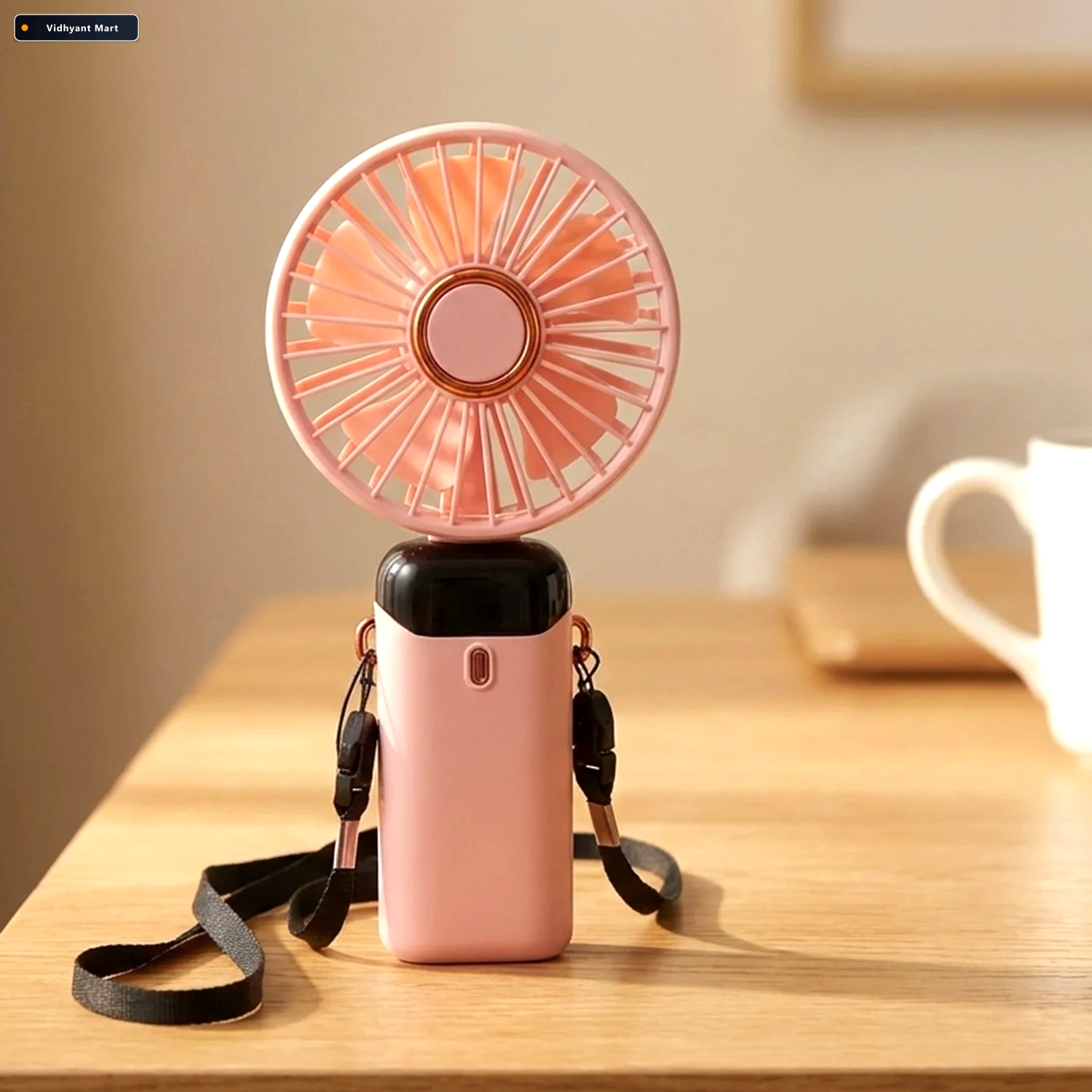 Vidhyant Mart Rechargeable Handheld Fan Portable Personal Coolin 2