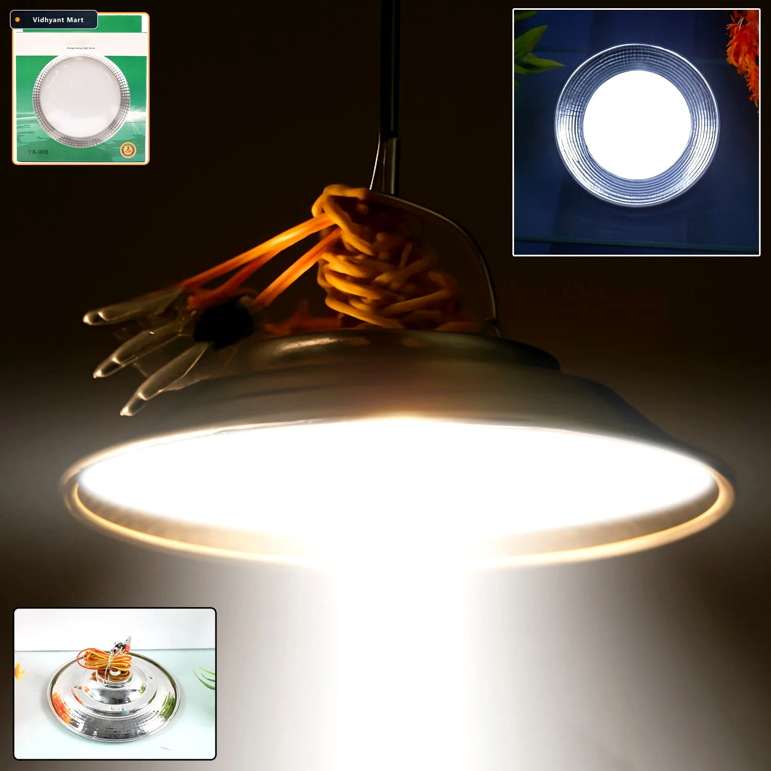 Vidhyant Mart Rechargeable Hanging Led Light High Brightness And 1