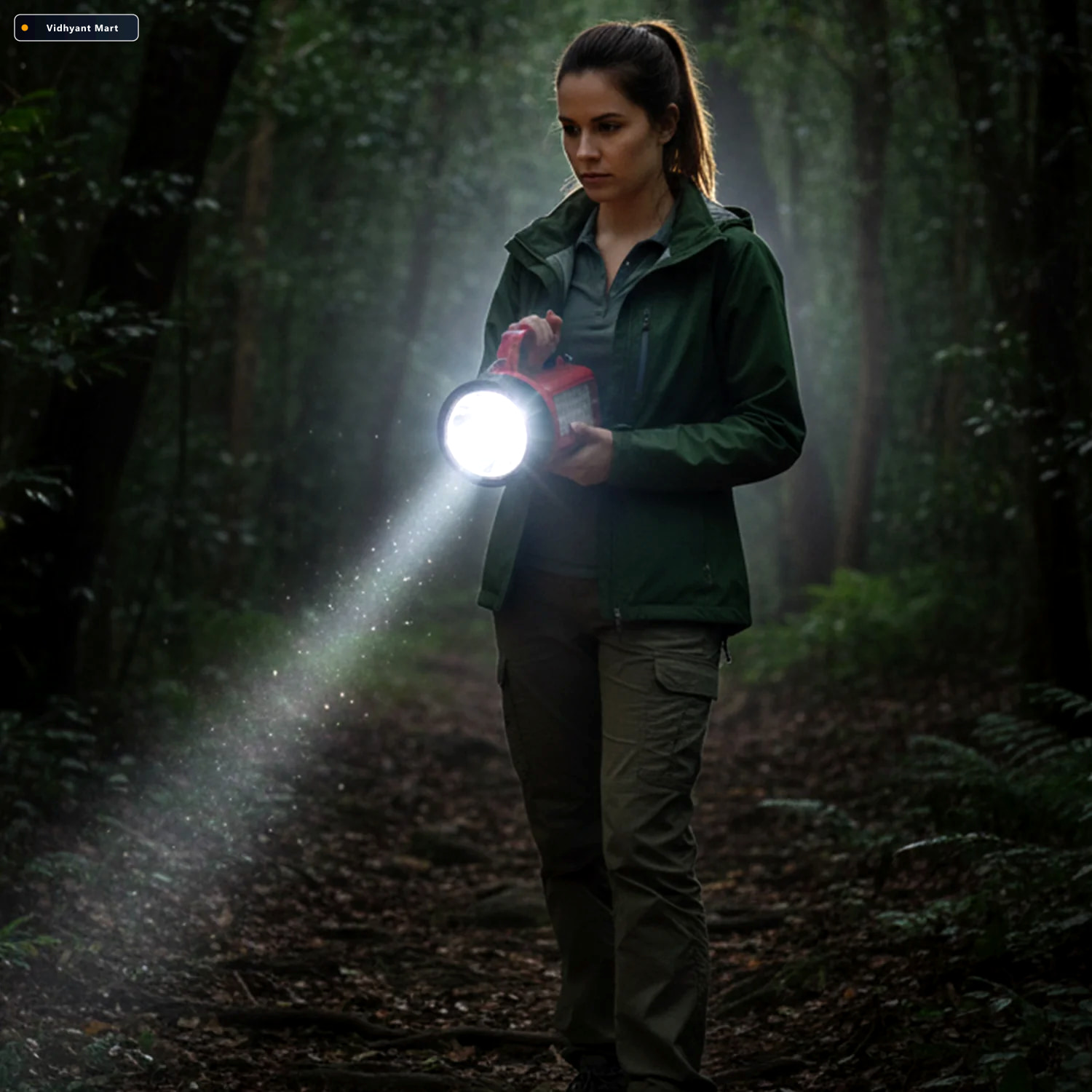 Vidhyant Mart Rechargeable Led Torch High Power Emergency Light 2