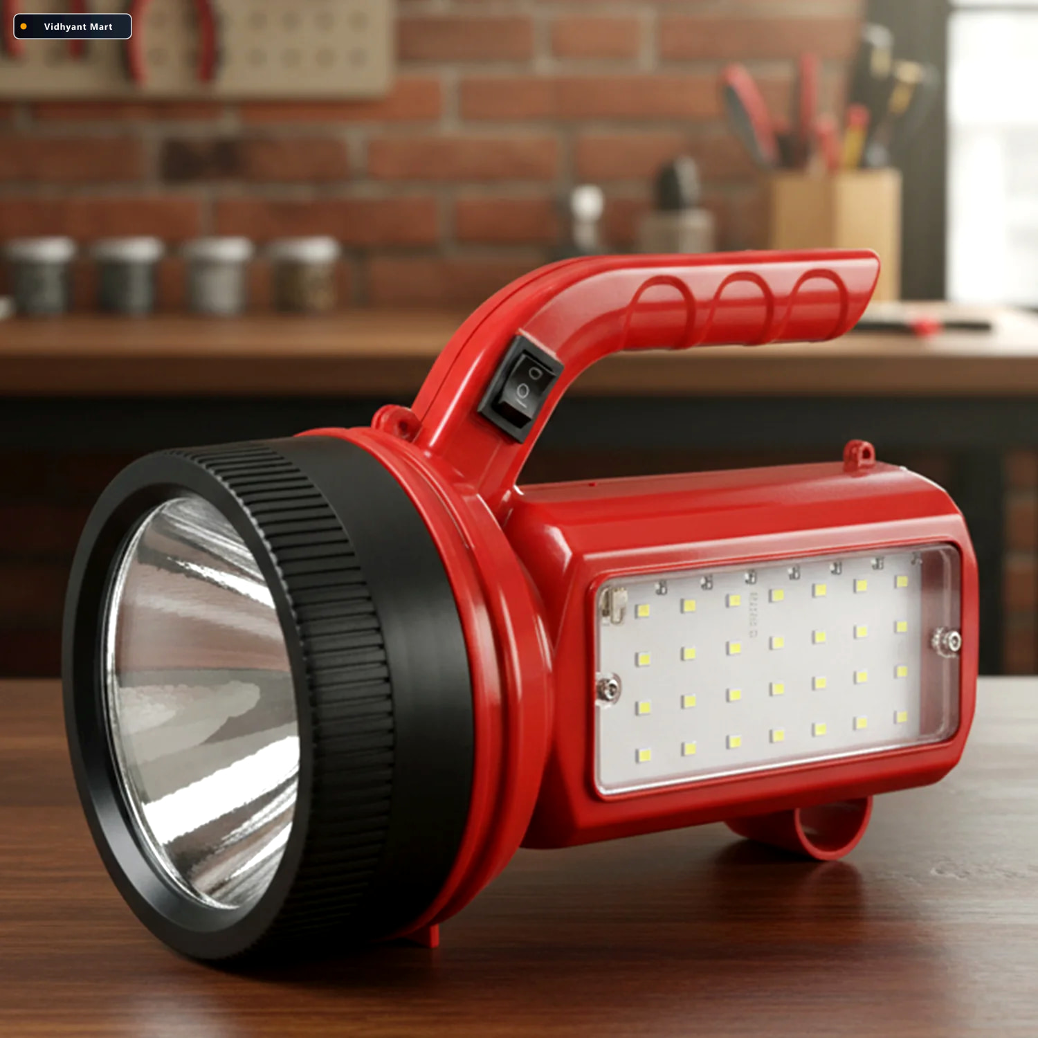 Vidhyant Mart Rechargeable Led Torch High Power Emergency Light 4