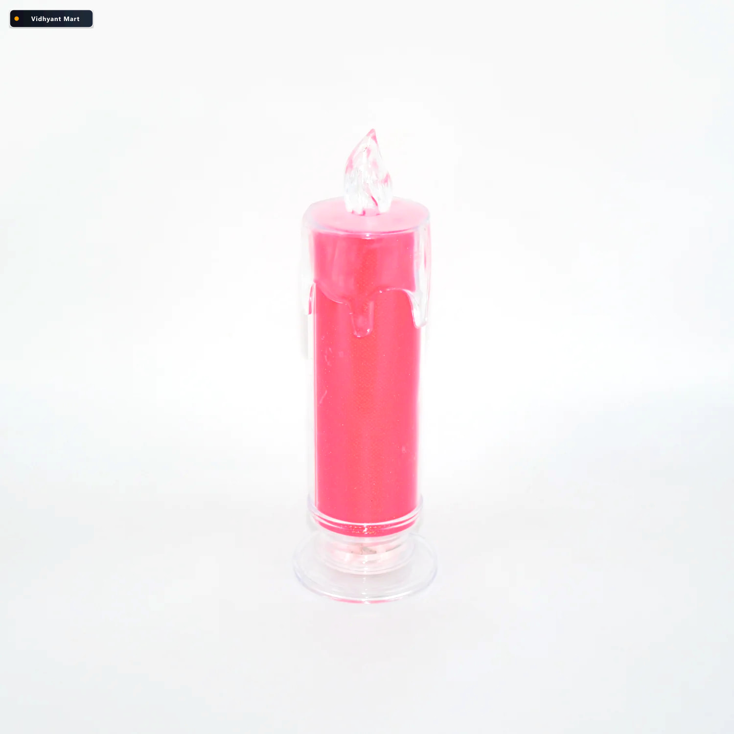 Vidhyant Mart Red Led Flameless Candle Realistic Flickering Pill 4