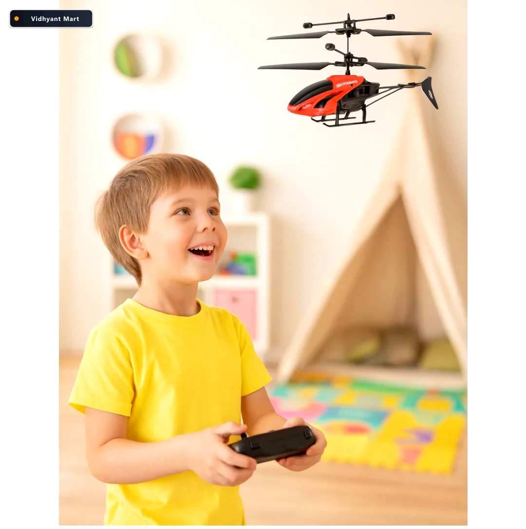 Vidhyant Mart Remote Control Helicopter For Kids Usb Chargeable 2