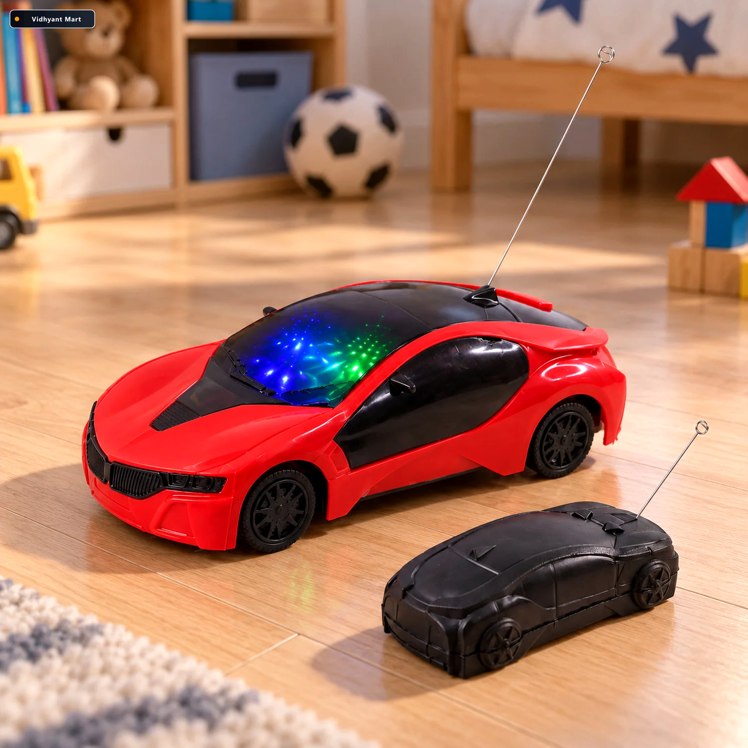 Vidhyant Mart Remote Control Racing Car 3d Led Lights Easy Contr 1