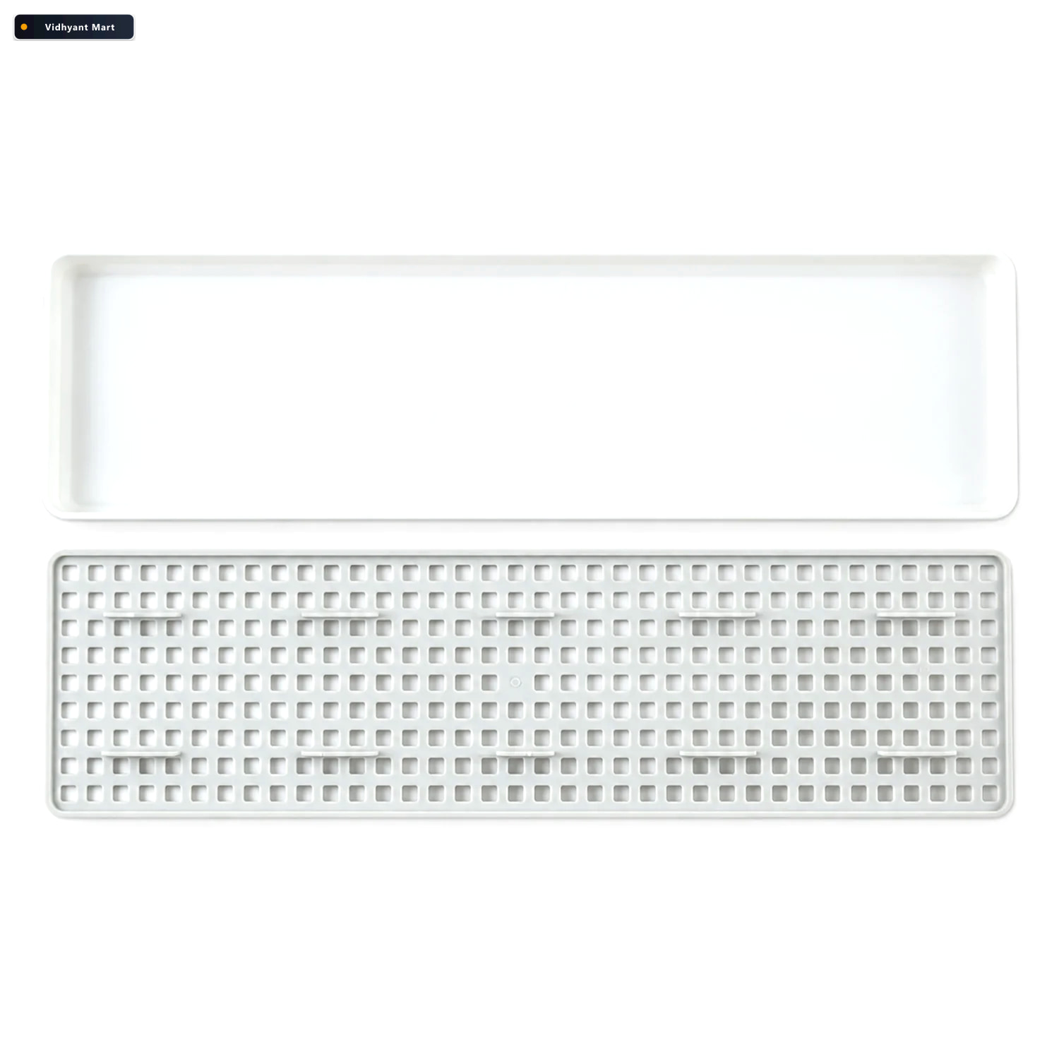 Vidhyant Mart Removable Plastic Drain Rack Tray For Kitchen Sink 4