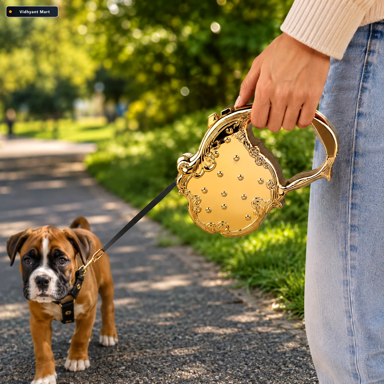 Vidhyant Mart Retractable Dog Leash 3m Telescopic Pet Lead Waggy 1