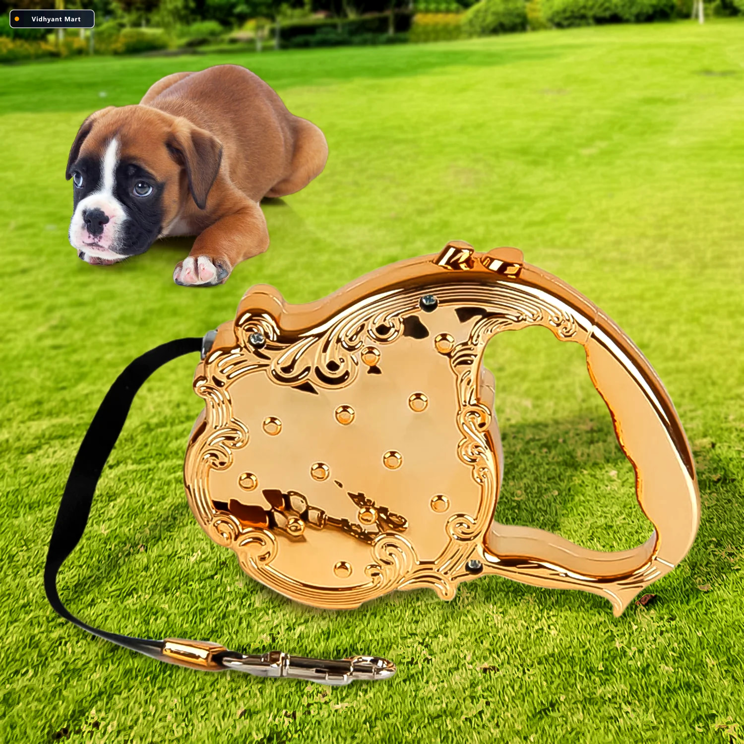 Vidhyant Mart Retractable Dog Leash 3m Telescopic Pet Lead Waggy 2