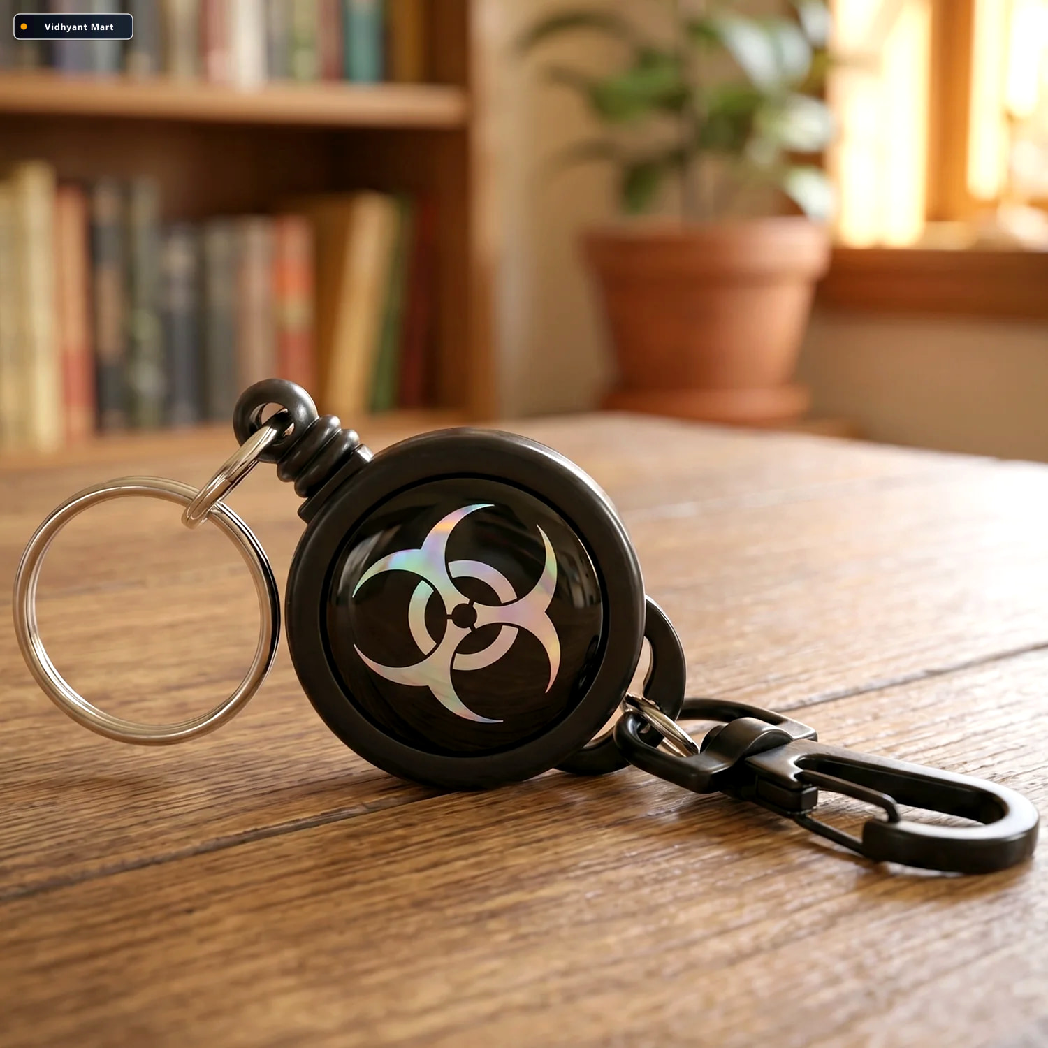 Vidhyant Mart Retractable Keychain Durable Anti Lost With Clip V 2