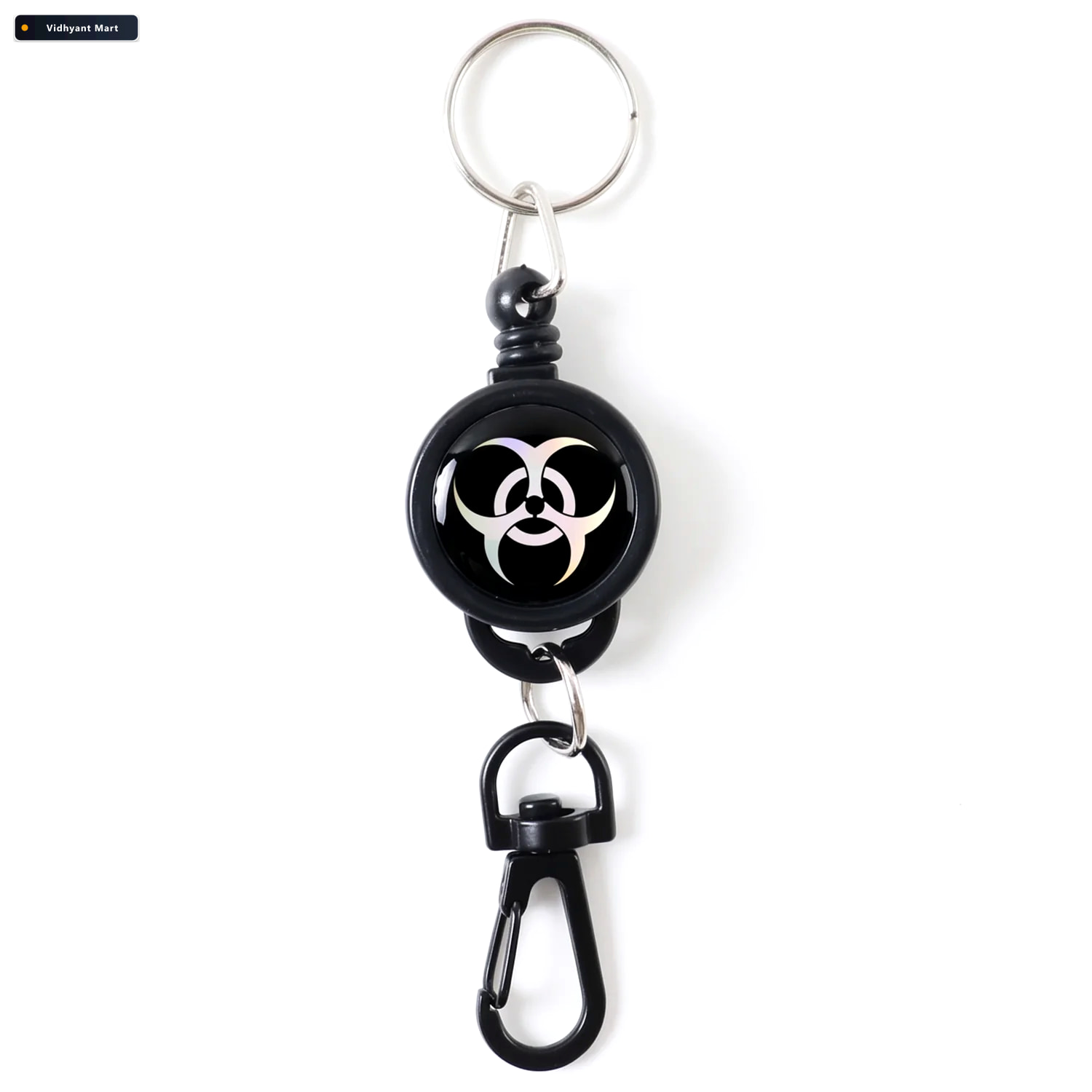 Vidhyant Mart Retractable Keychain Durable Anti Lost With Clip V 3