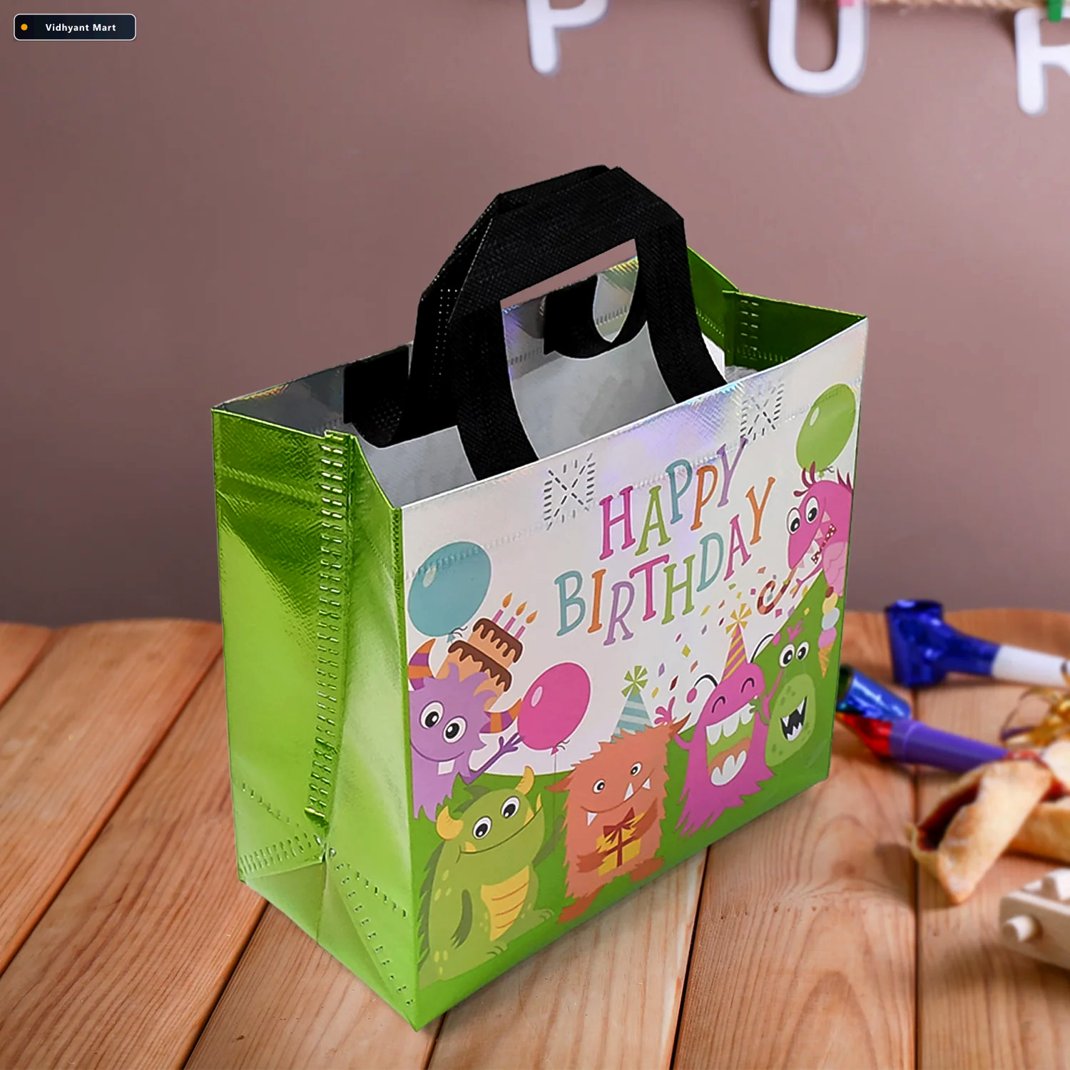 Vidhyant Mart Reusable Birthday Gift Bags Durable Party Favor Ba 3
