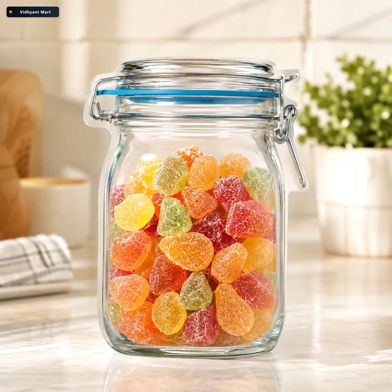 Vidhyant Mart Reusable Food Storage Bag Airtight Mason Jar Zippe 1