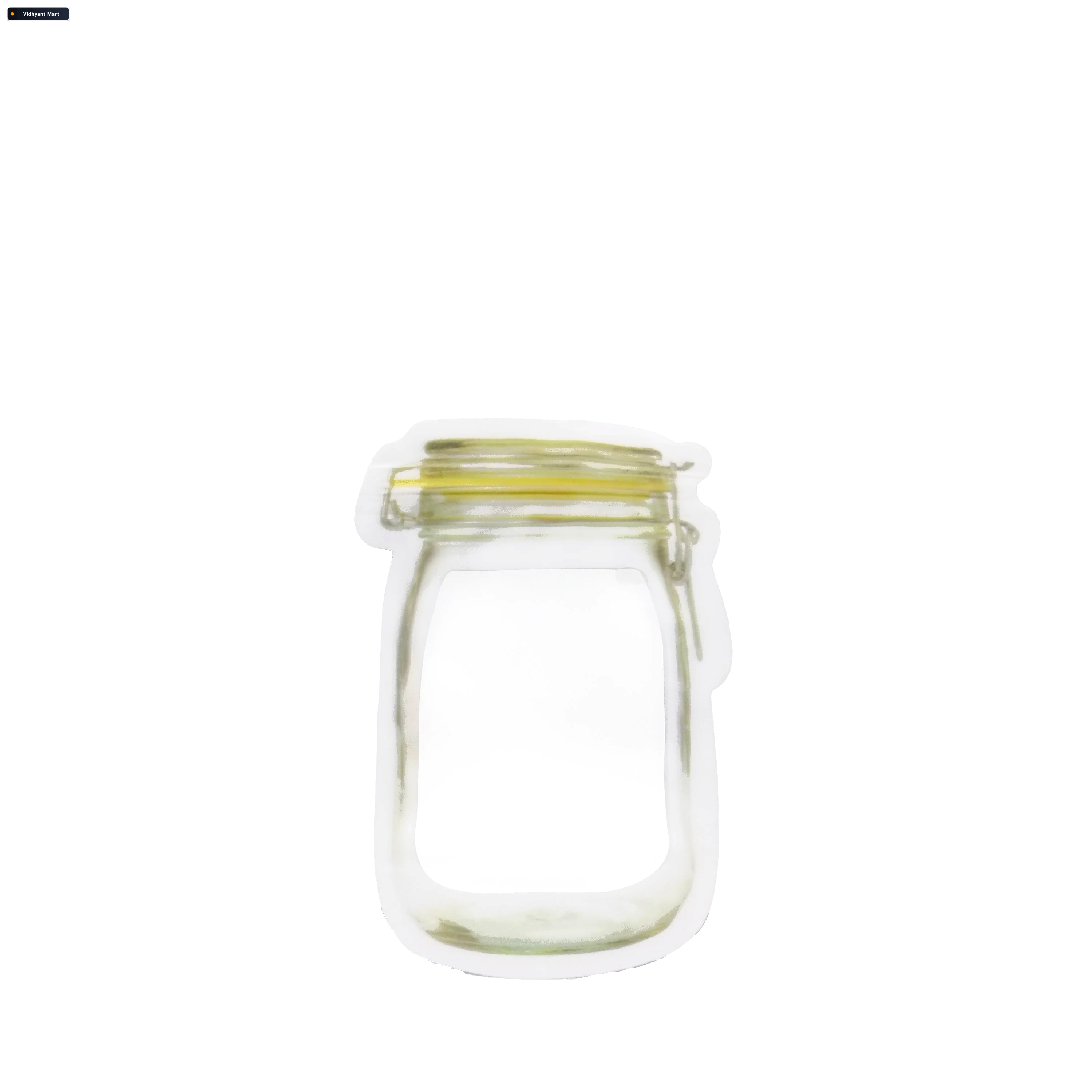 Vidhyant Mart Reusable Food Storage Pouch Airtight Mason Jar Zip 2