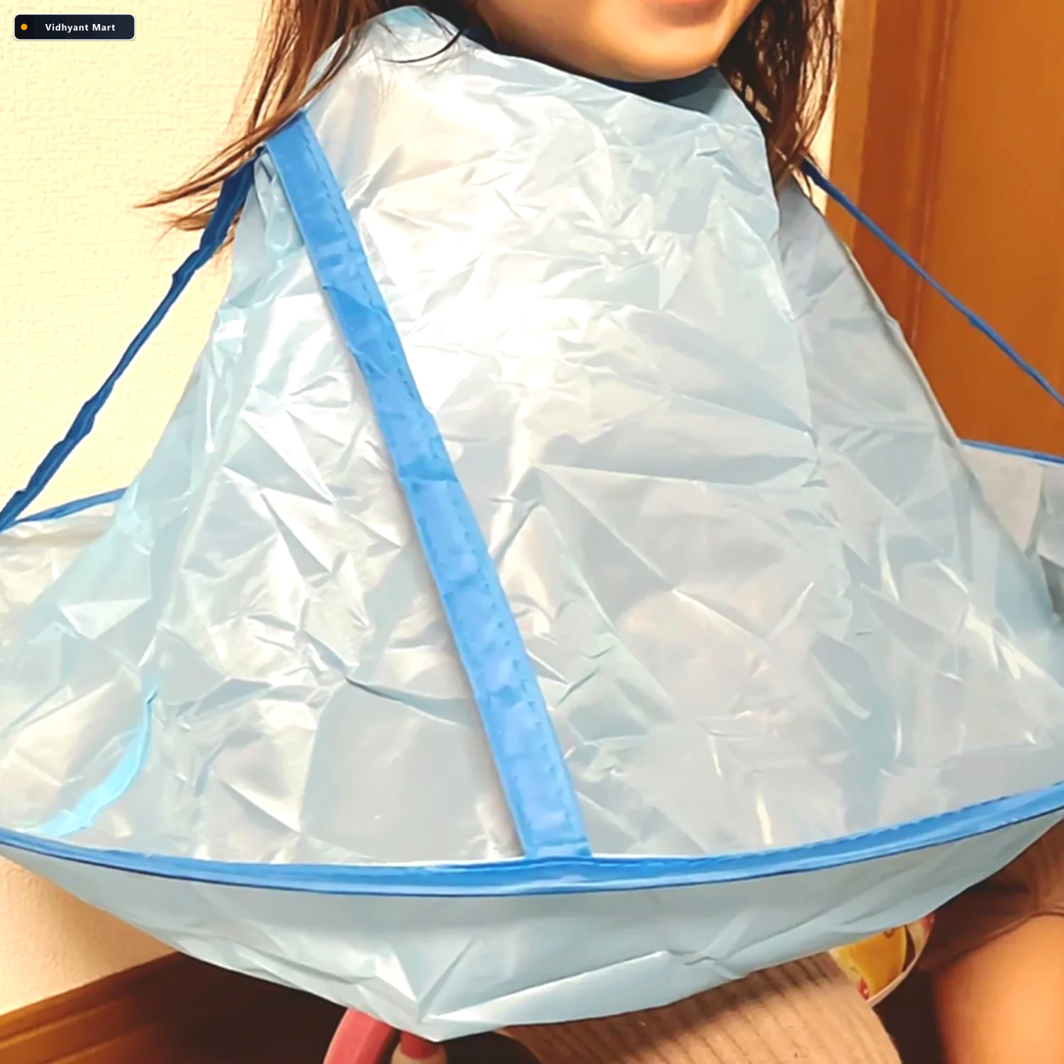 Vidhyant Mart Reusable Hair Cutting Cape Mess Free Home Salon Us 1