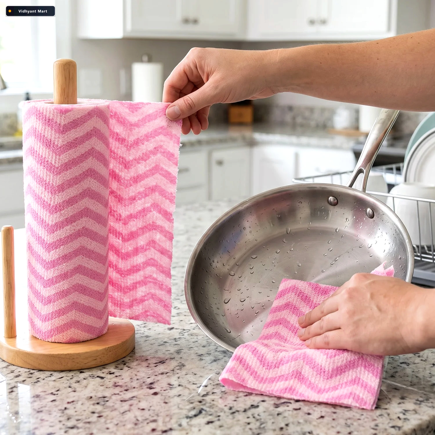 Vidhyant Mart Reusable Kitchen Cleaning Cloth Roll For Absorbent 2