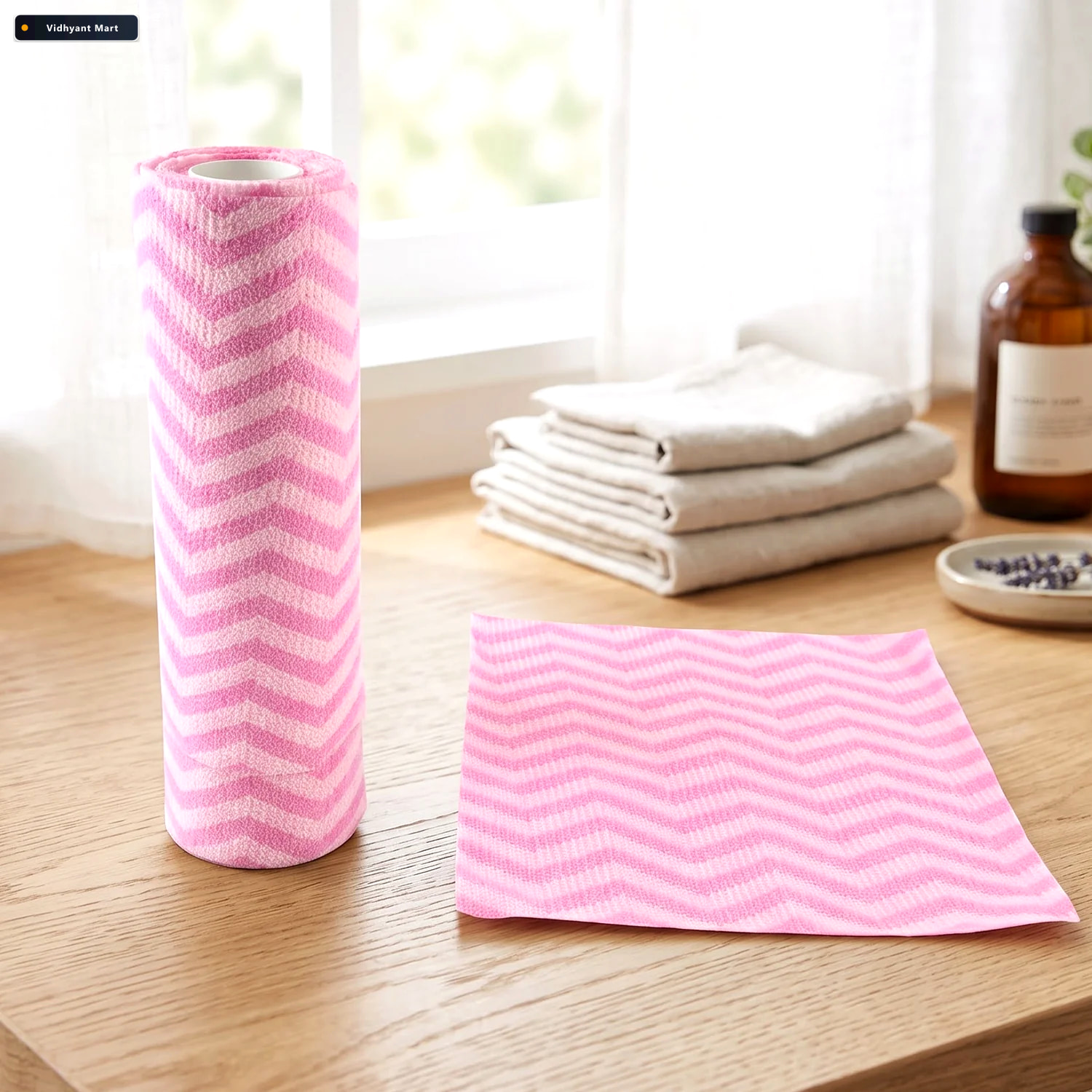 Vidhyant Mart Reusable Kitchen Cleaning Cloth Roll For Absorbent 3