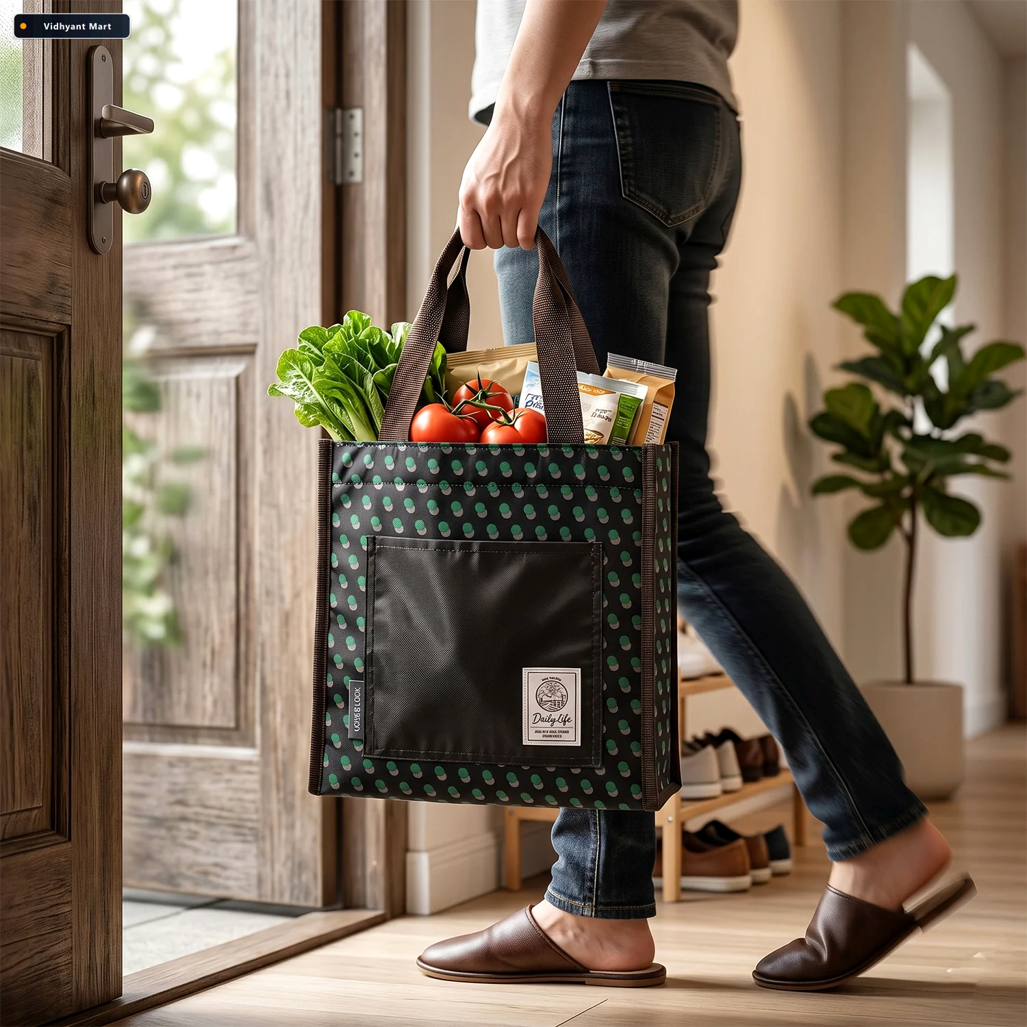 Vidhyant Mart Reusable Multipurpose Carry Bag Eco Friendly Durab 3