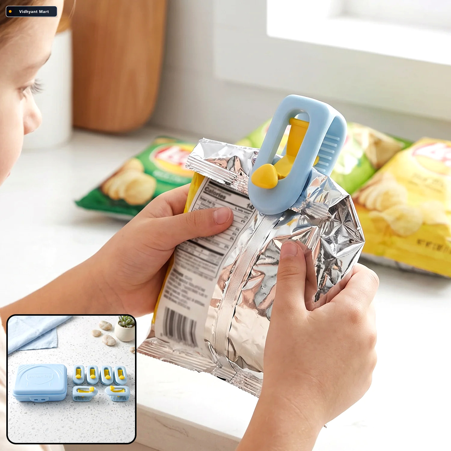 Vidhyant Mart Reusable Plastic Quilt And Duvet Clamp Clips With 1