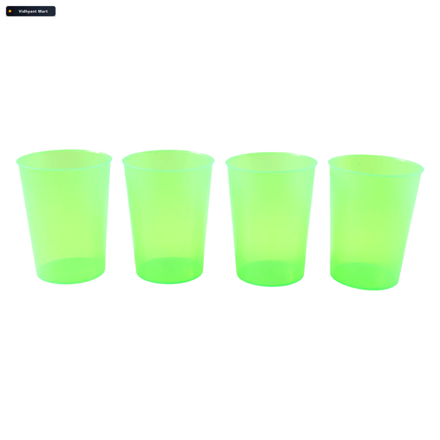 Vidhyant Mart Reusable Plastic Tumblers Bpa Free 4 Piece Set Ser 3