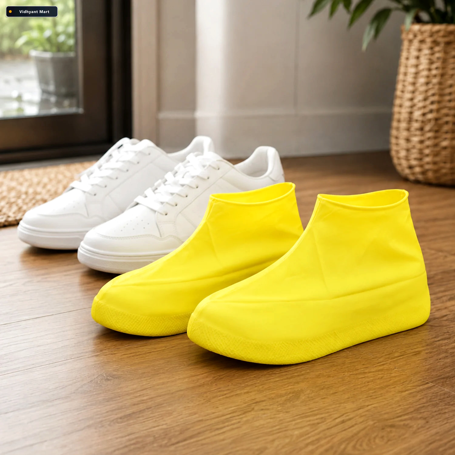 Vidhyant Mart Reusable Waterproof Shoe Covers Large Slip On Prot 2