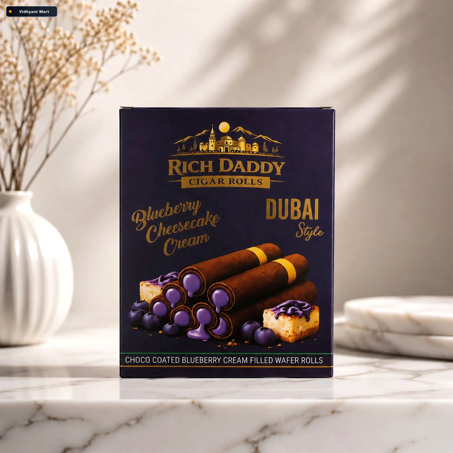 Vidhyant Mart Rich Daddy Blueberry Cheesecake Cigar Rolls Premiu 2