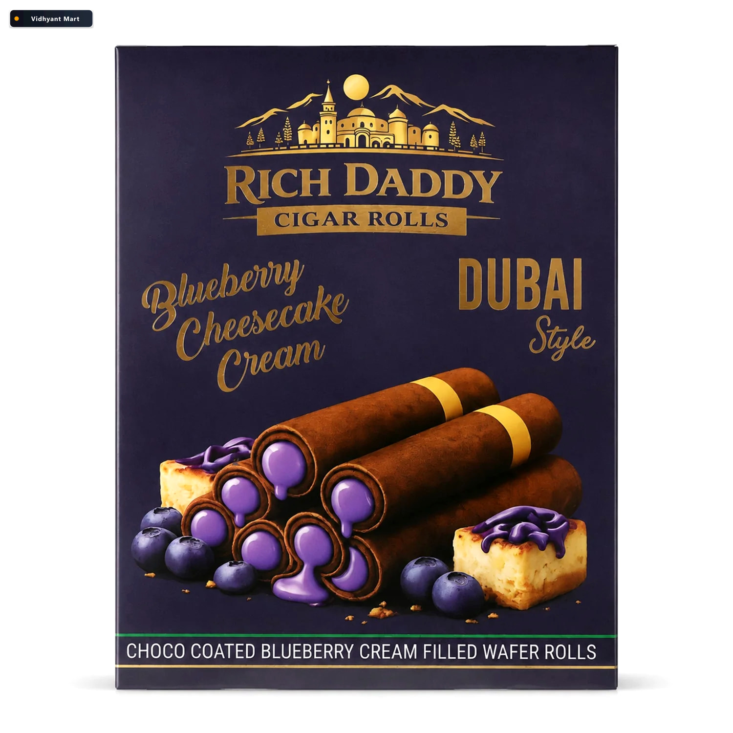 Vidhyant Mart Rich Daddy Blueberry Cheesecake Cigar Rolls Premiu 5