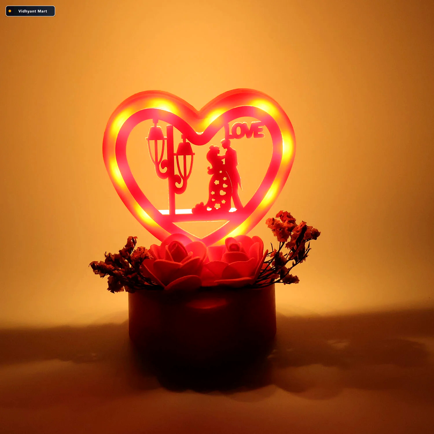 Vidhyant Mart Romantic Heart Love Decorative Gift Set Elegant Ro 2