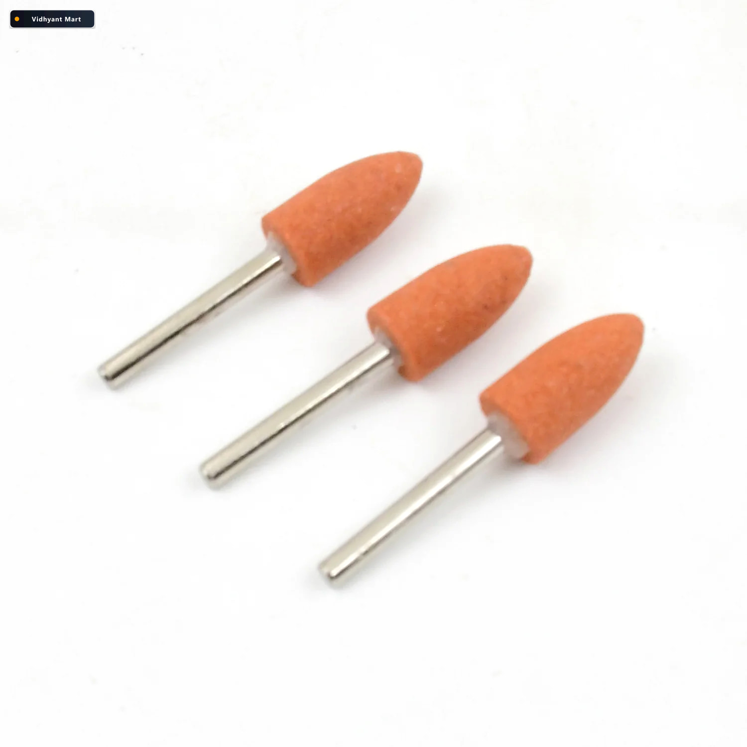 Vidhyant Mart Rotary Grinding Stone Set 3 Pcs Polishing Bits Too 2