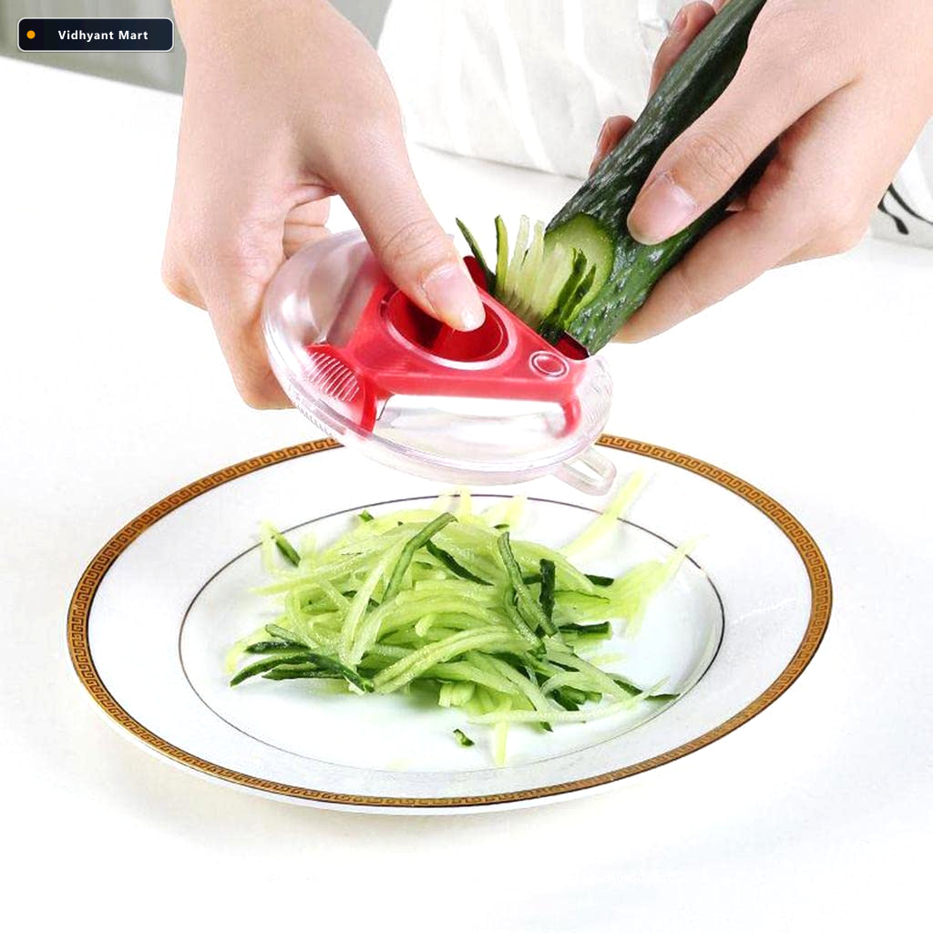 Vidhyant Mart Rotary Vegetable Slicer 3 In 1 Peeler Cutter Plane 2