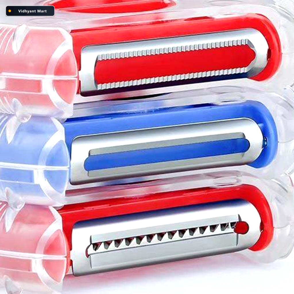 Vidhyant Mart Rotary Vegetable Slicer 3 In 1 Peeler Cutter Plane 3