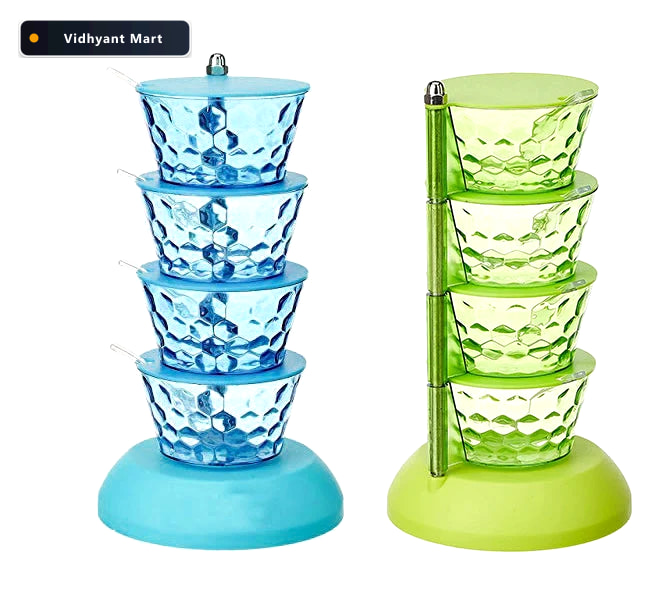 Vidhyant Mart Rotating Pickle Rack 4 In 1 Multipurpose Kitchen S 1