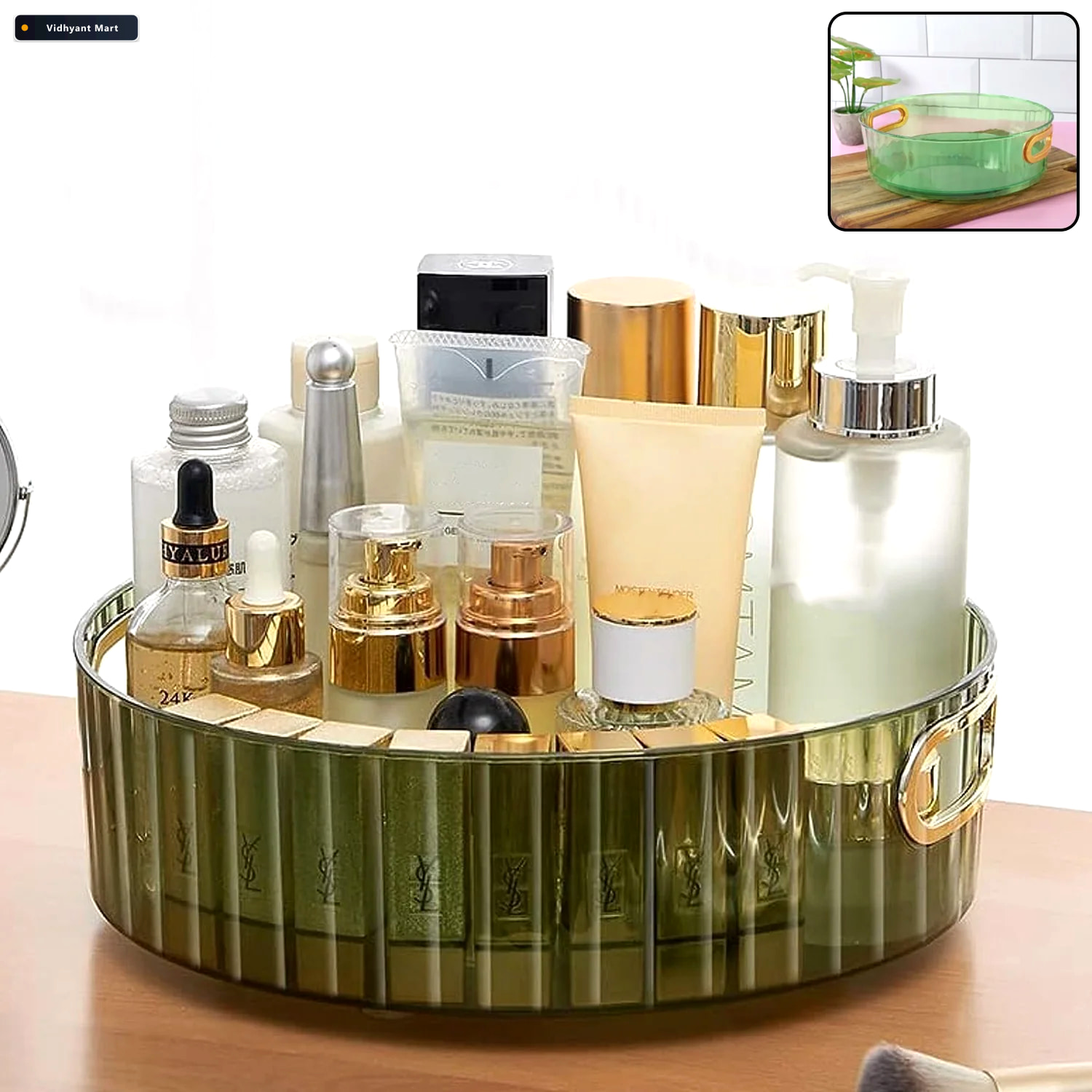 Vidhyant Mart Rotating Storage Rack Multipurpose Organizer With 1