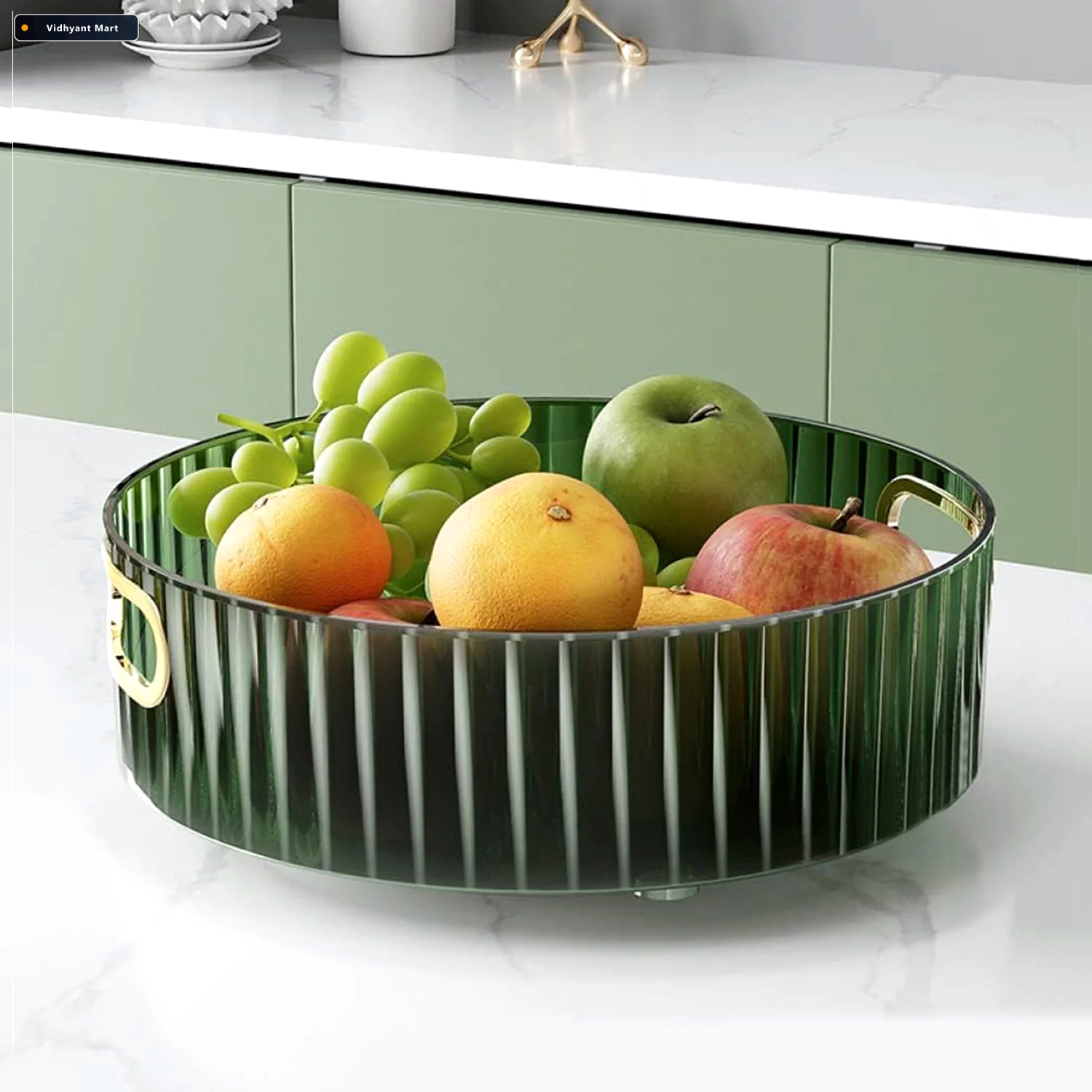 Vidhyant Mart Rotating Storage Rack Multipurpose Organizer With 3