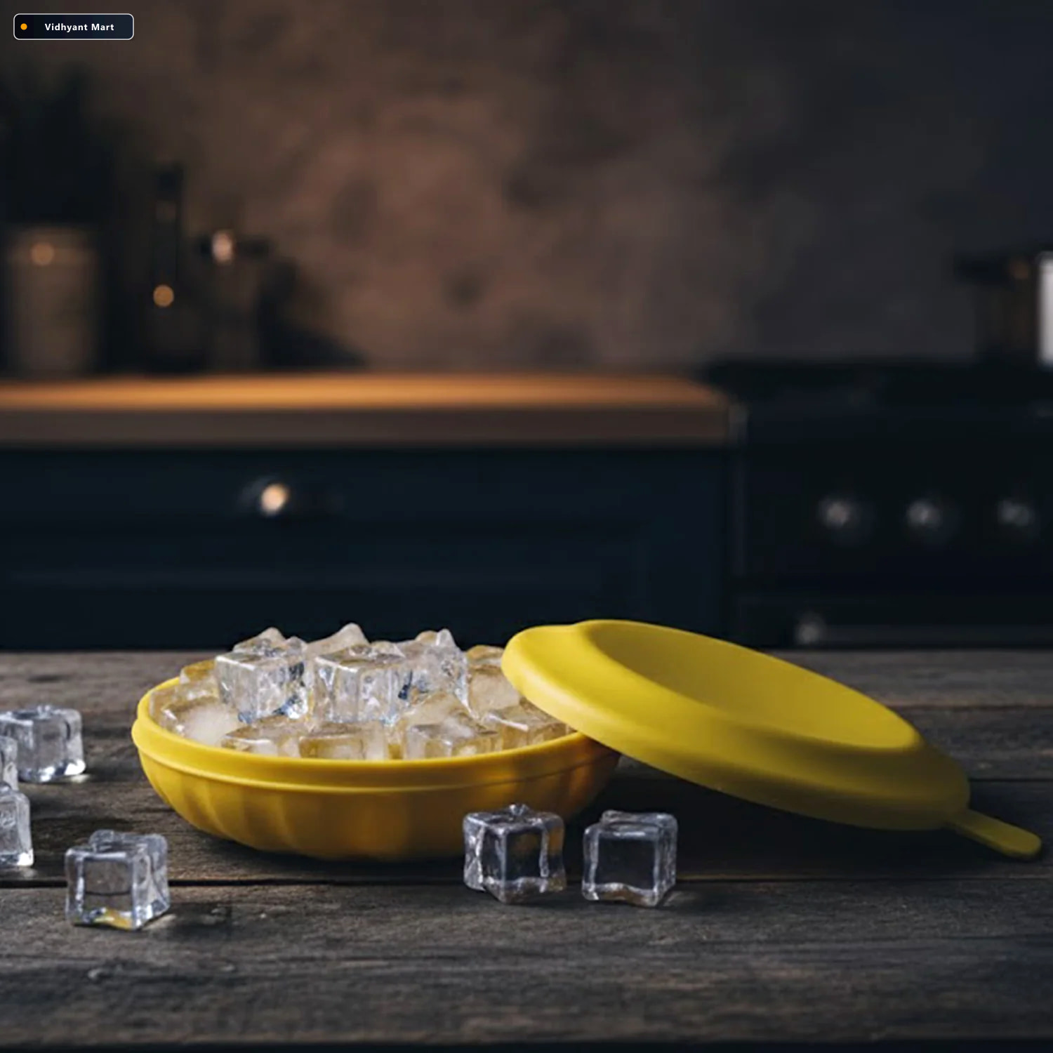 Vidhyant Mart Round Easy Release Ice Cube Tray With Lid 3