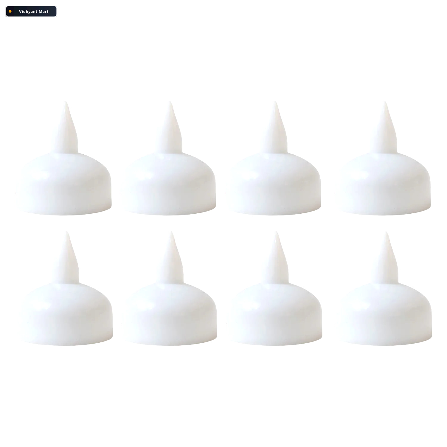 Vidhyant Mart Round Led Flameless Tealight Candles Safe Warm Glo 4