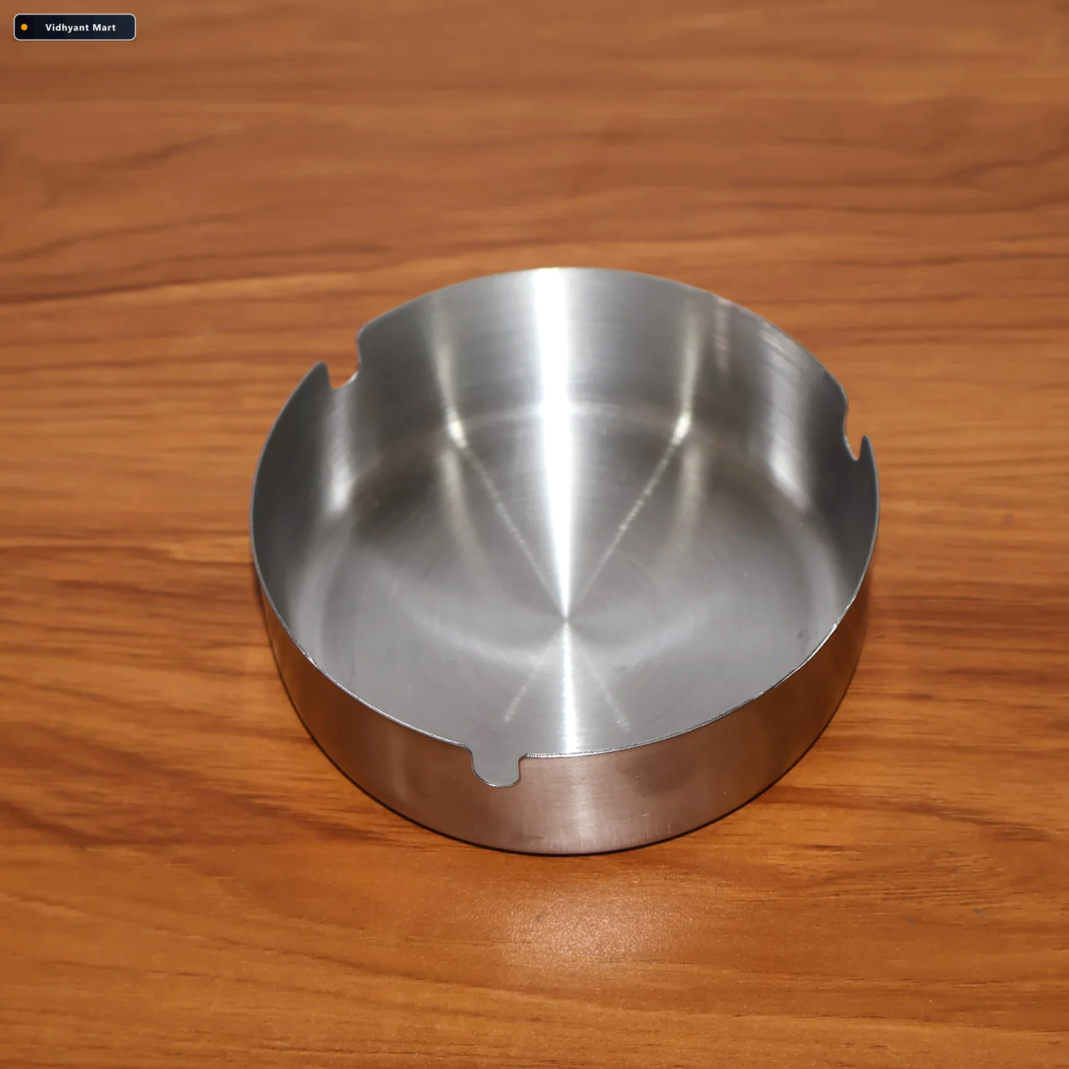Vidhyant Mart Round Tabletop Cigarette Ashtray Multi Rest Slots 2