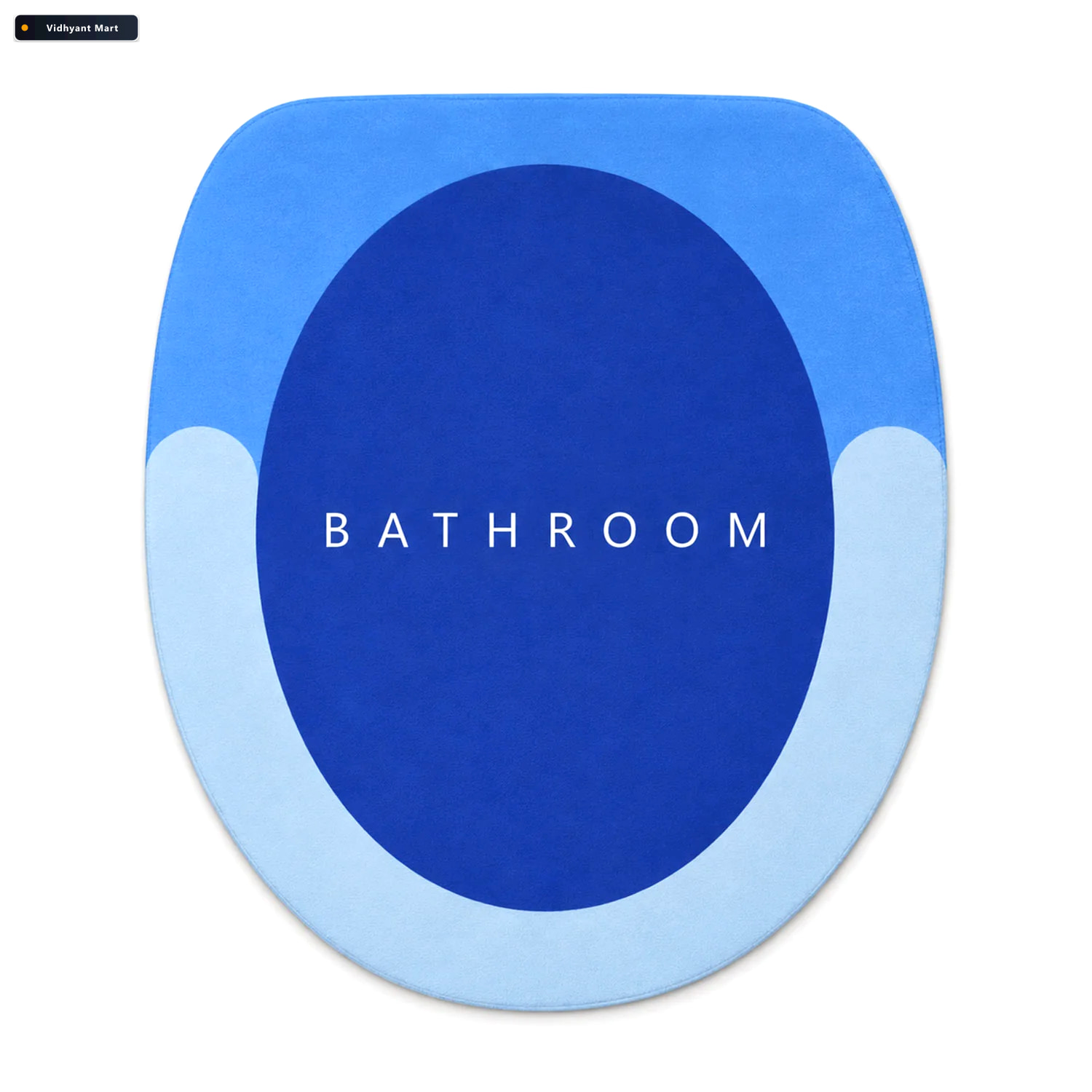 Vidhyant Mart Rounded Circle Design Bath Rug Soft Anti Slip Show 4