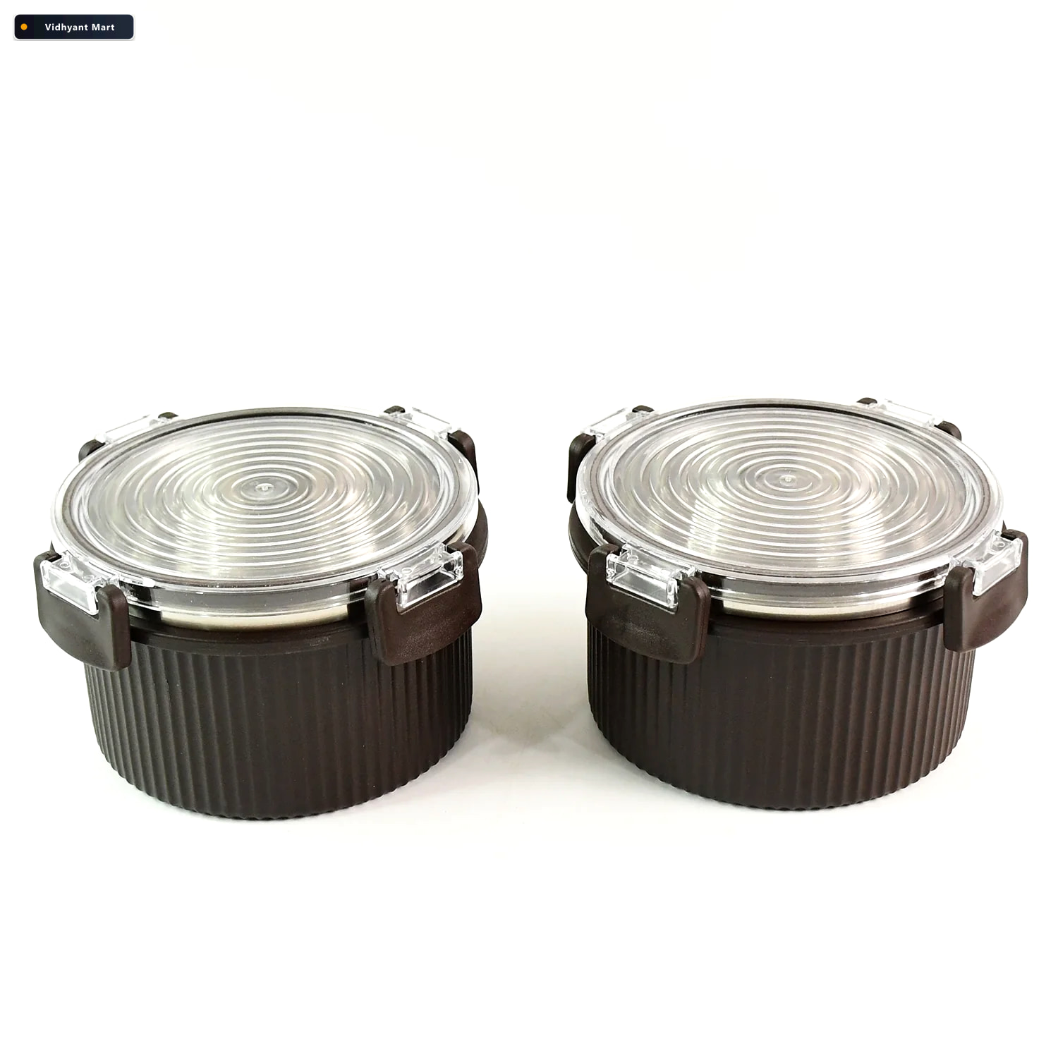 Vidhyant Mart Rustic Jar Set 2 Airtight 450ml Kitchen Storage Co 4