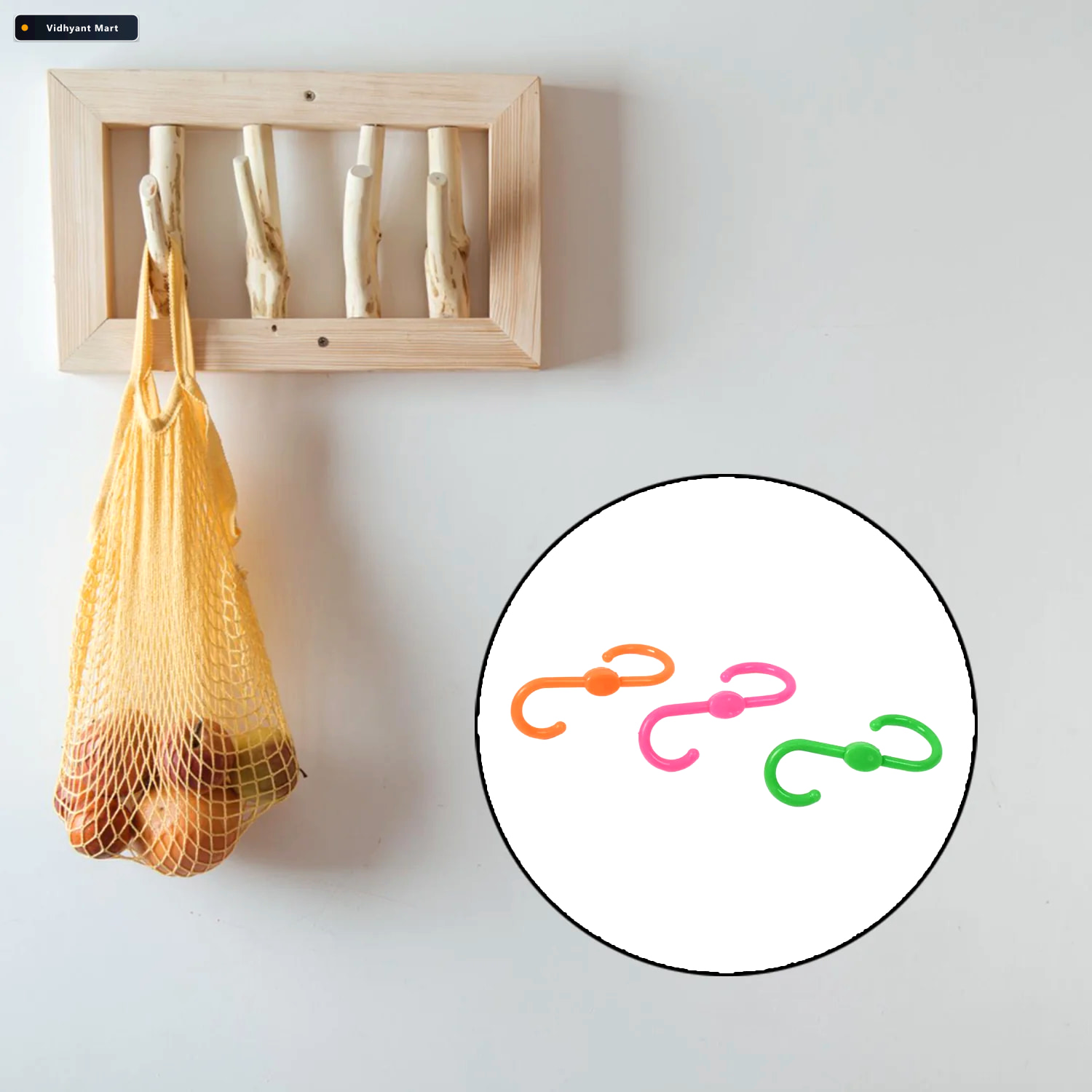 Vidhyant Mart S Shape Plastic Hooks Heavy Duty Hanging Freshaura 3